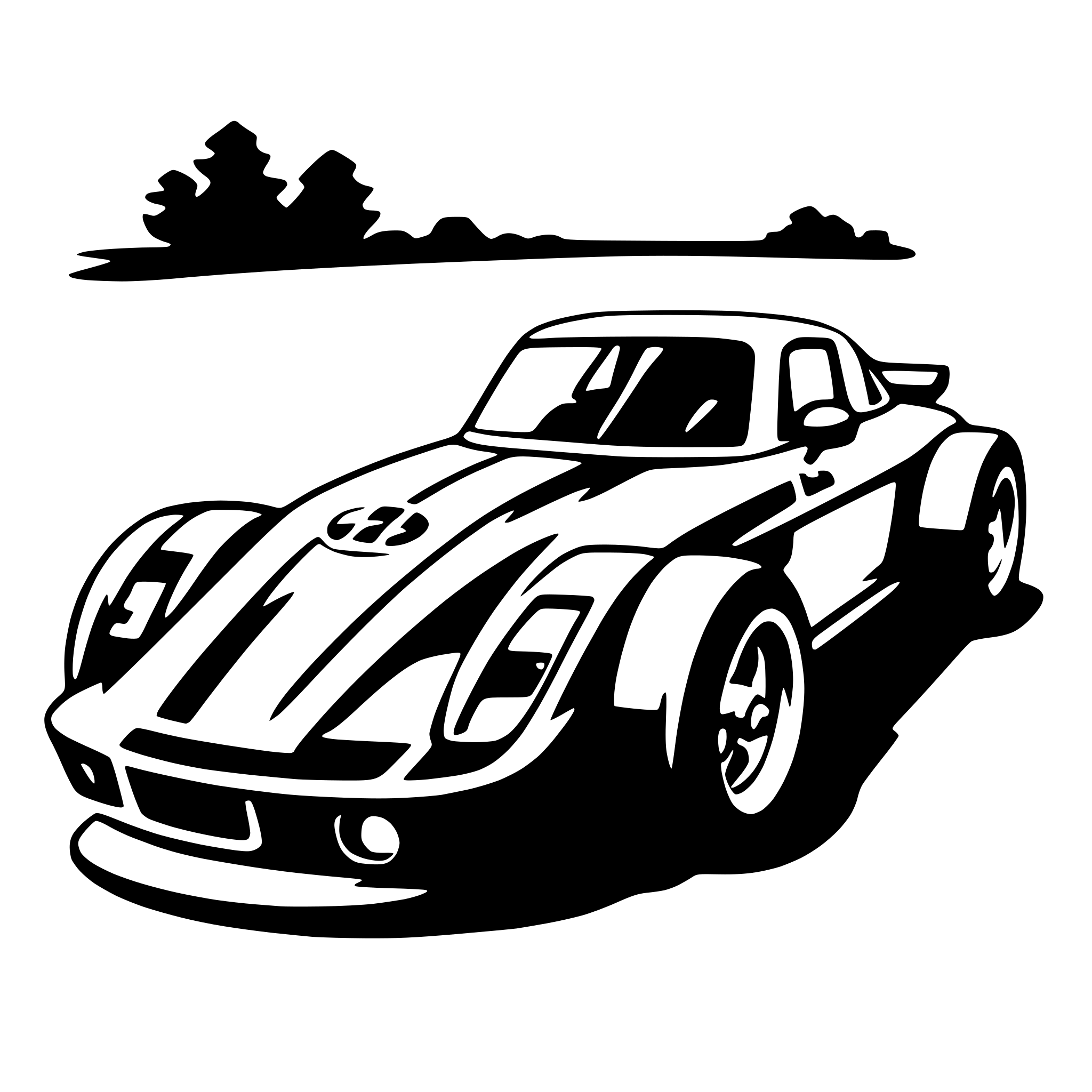 AI-generated SVG of 'race car'