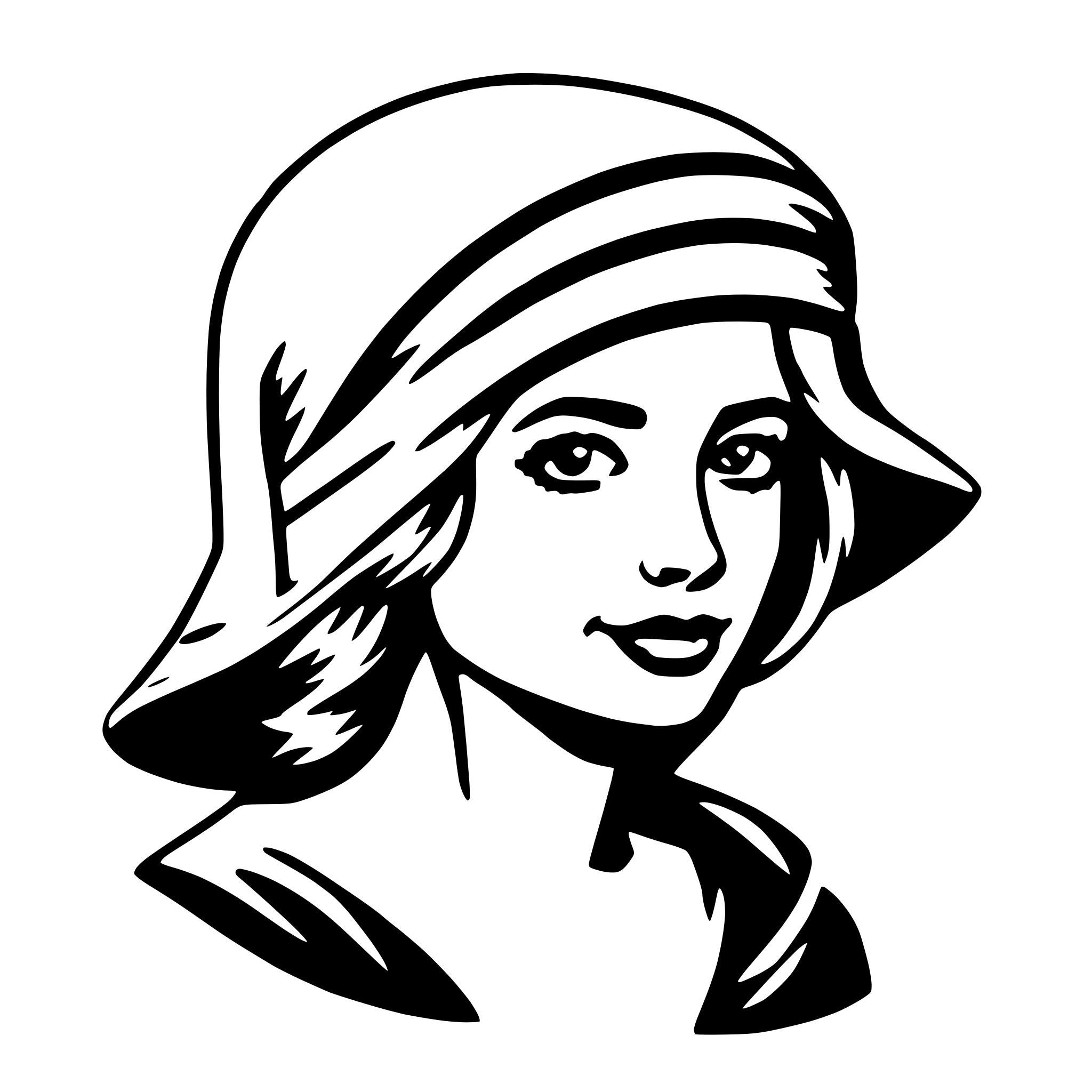 AI-generated SVG of a bonnet