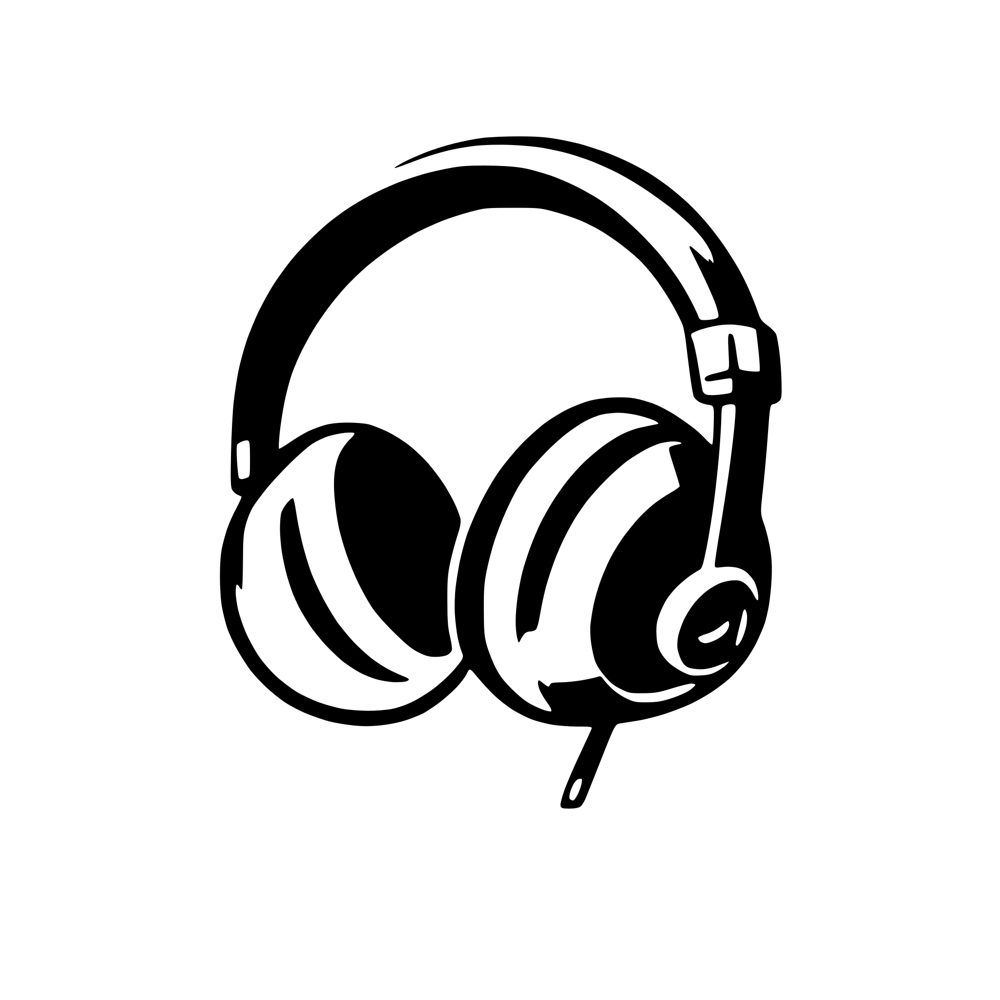 AI-generated SVG of a headphone