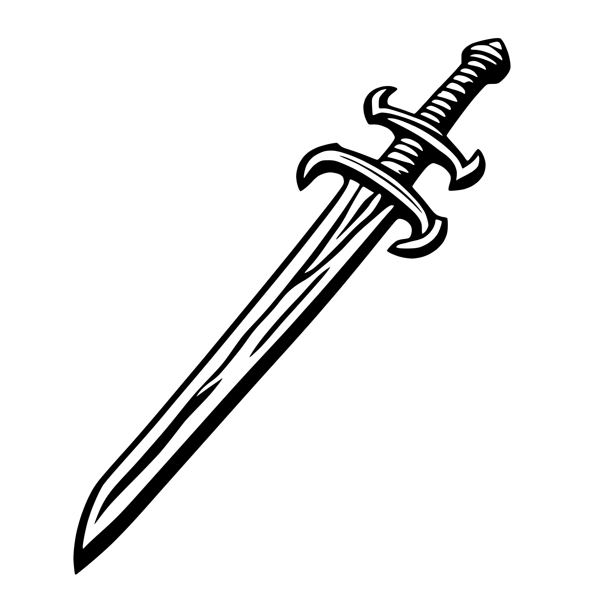 AI-generated SVG of a sword