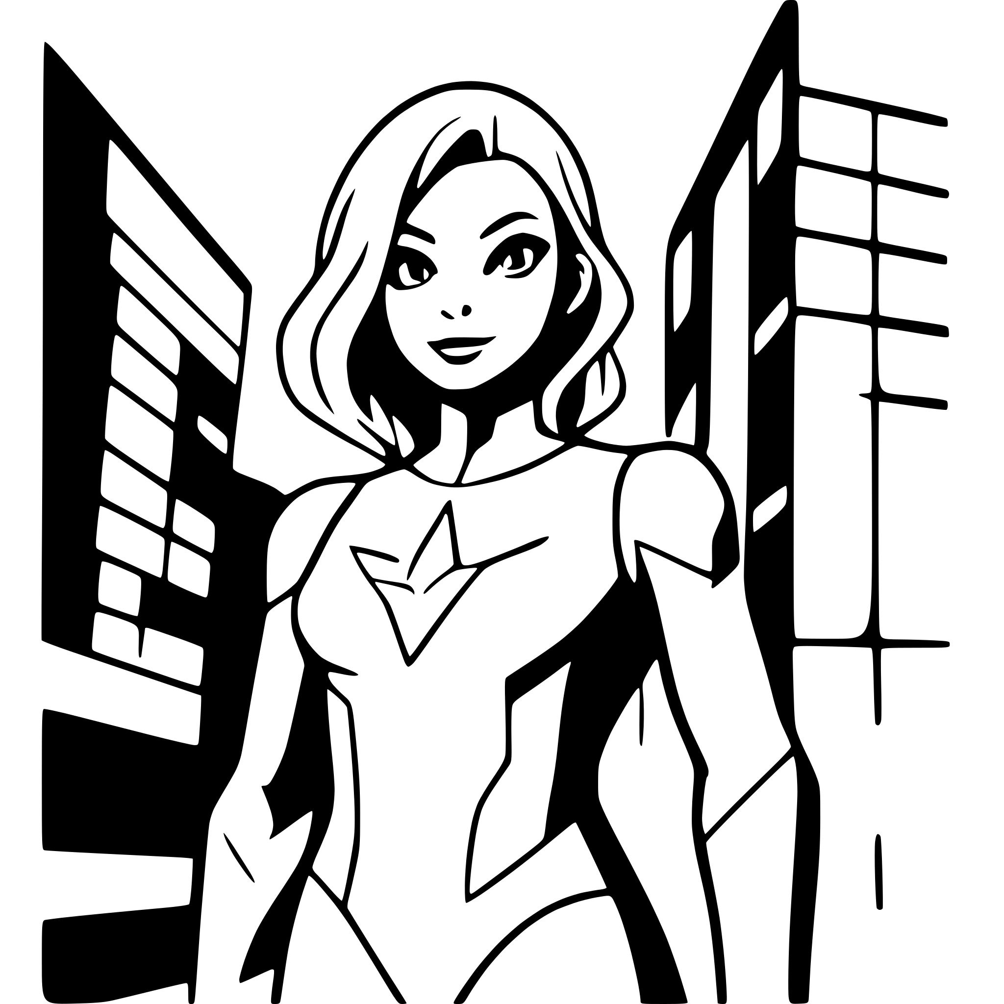 AI-generated SVG of a superhero