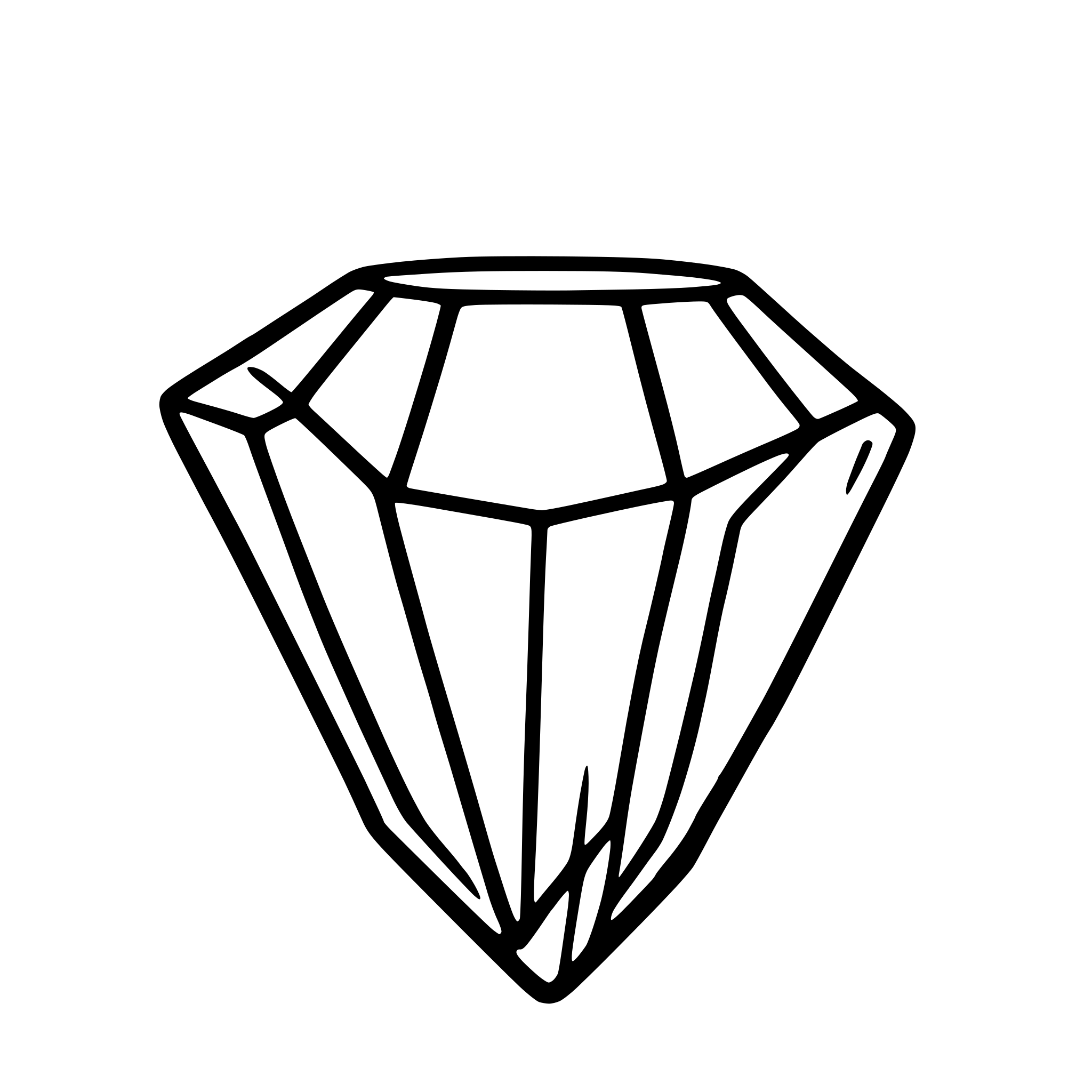AI-generated SVG of a You're aiming to create a large diamond shape composed of smaller diamond shapes or circles. This design should mimic the faceted appearance of a gemstone, where each facet or small shape reflects a different color from the Contour Code palette. The overall shape should resemble a classic gemstone diamond, with a wide top, tapering down to a point at the bottom, creating a symmetrical, multifaceted look.