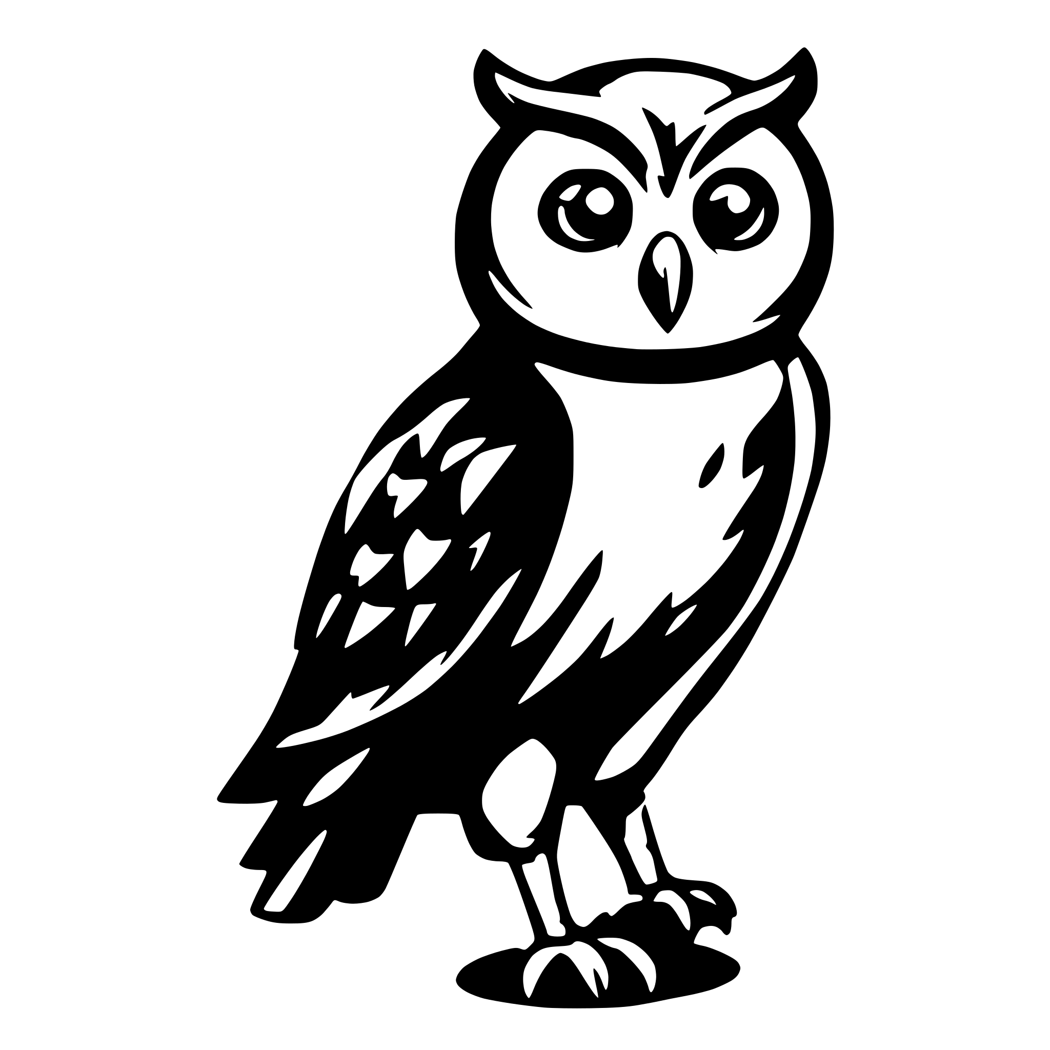 AI-generated SVG of a owl
