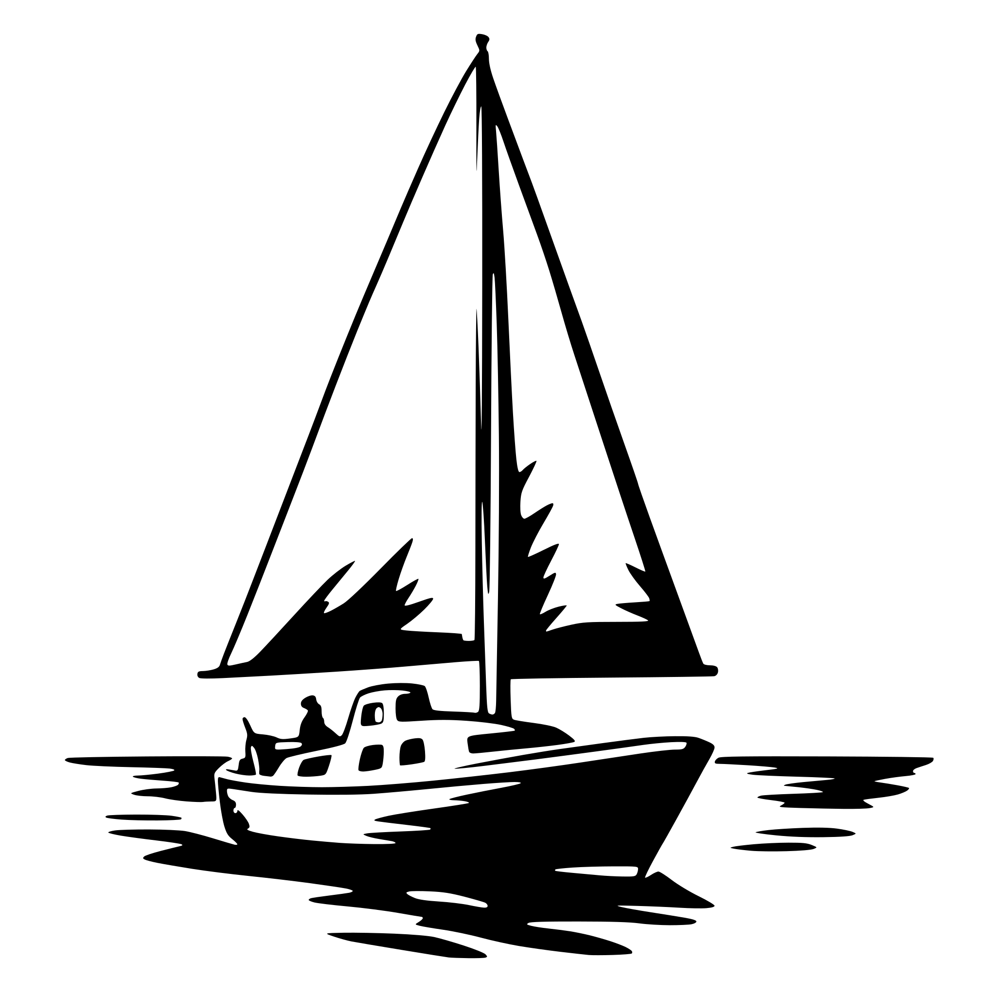 AI-generated SVG of 'Sailing'