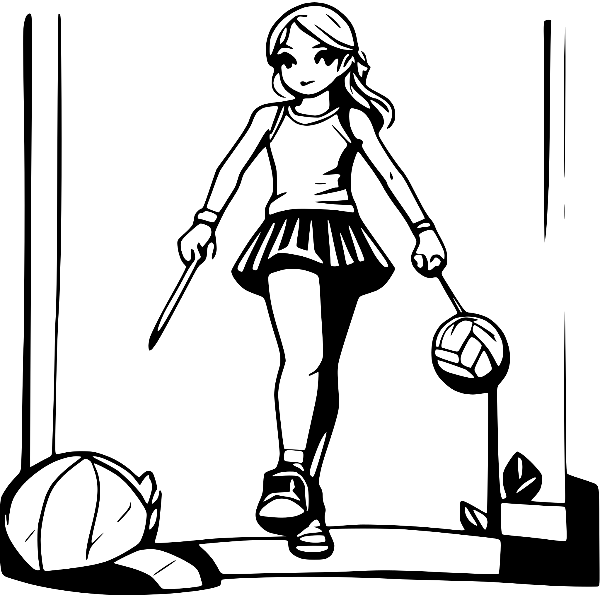 AI-generated SVG of a princesse sportif
