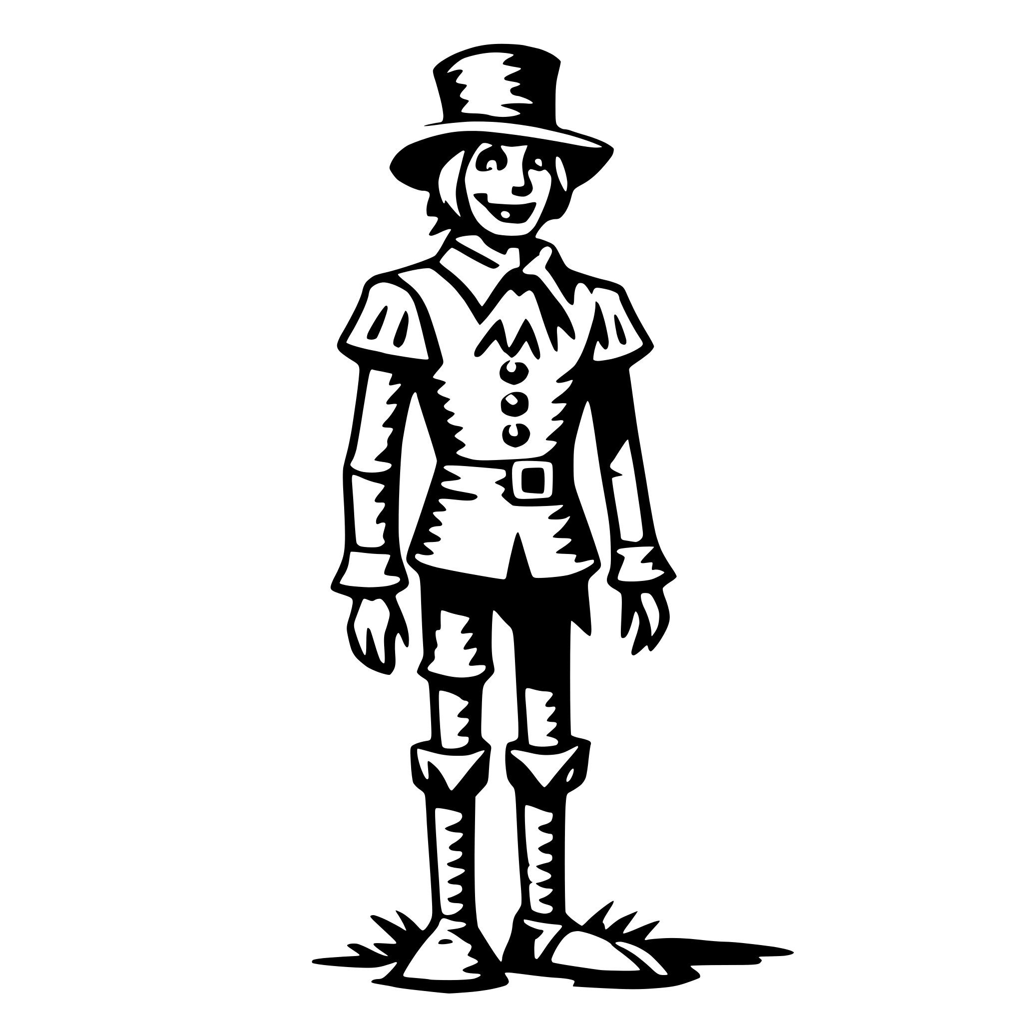 AI-generated SVG of 'scarecrow'