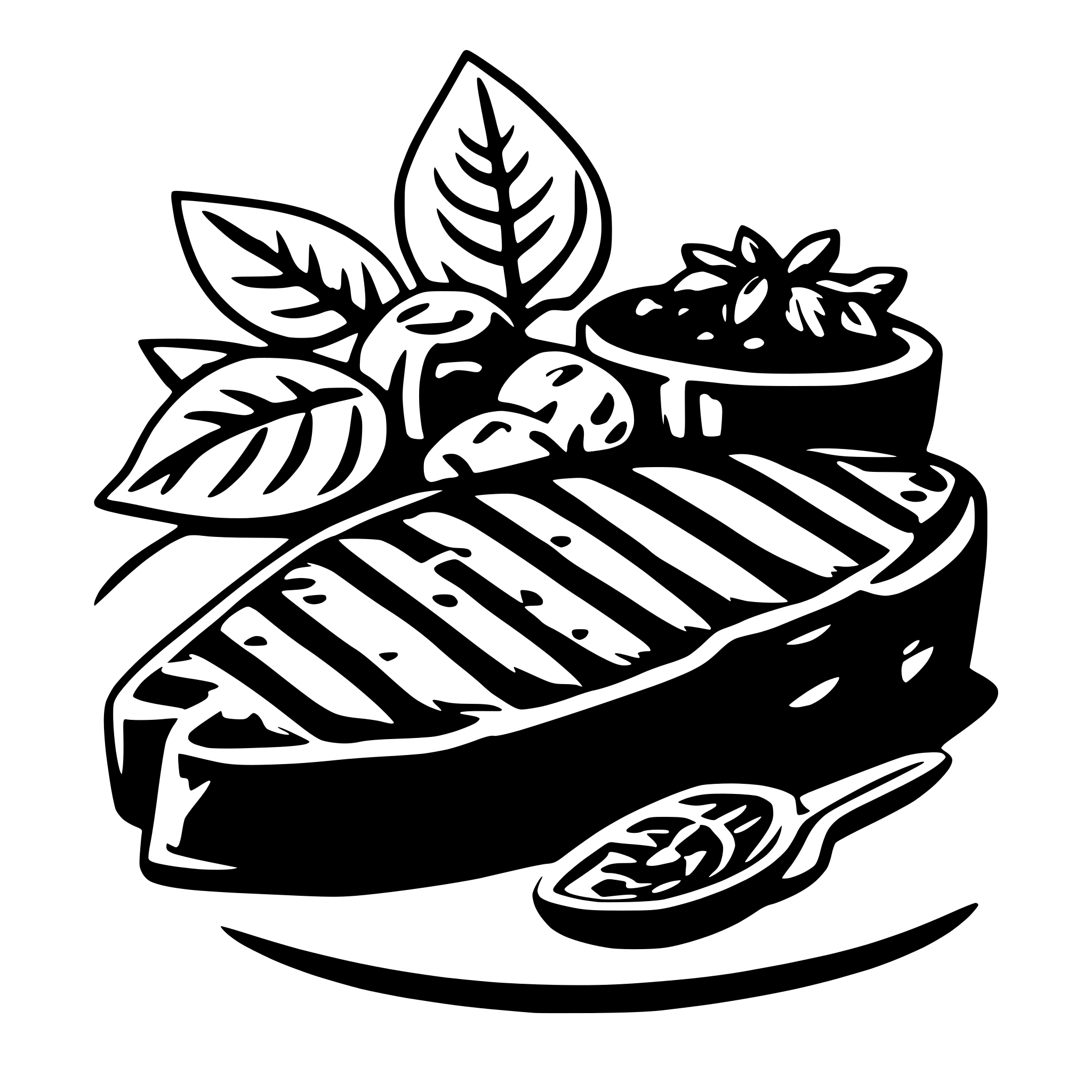 AI-generated SVG of 'steak'
