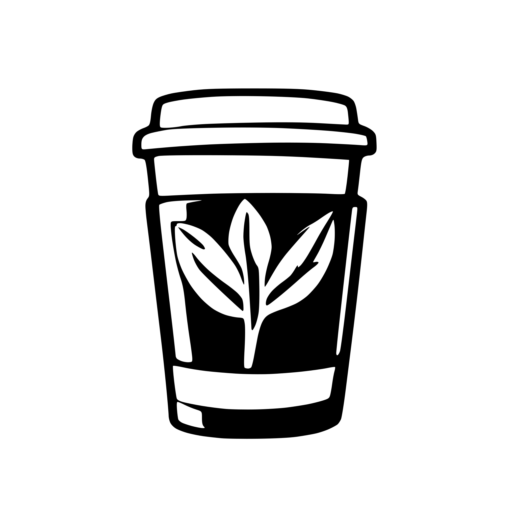AI-generated SVG of 'plain perfect polypaper coffee cup'