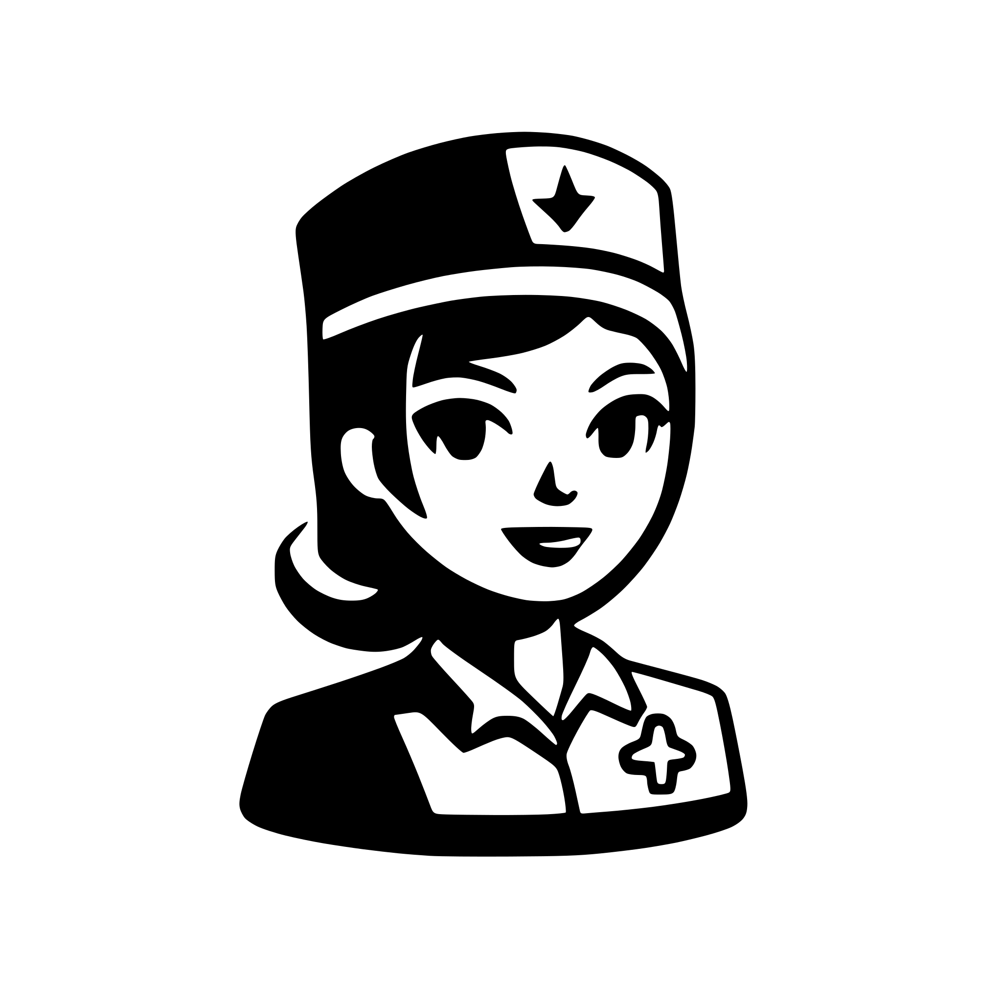 AI-generated SVG of 'nurse hat'