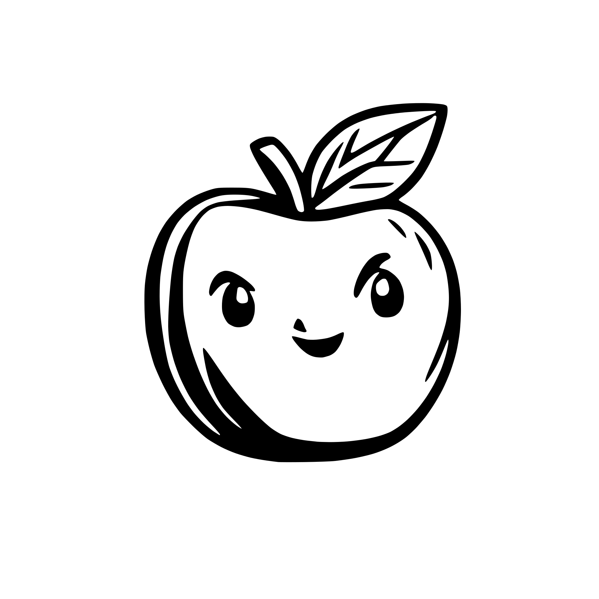 AI-generated SVG of 'apple slice'