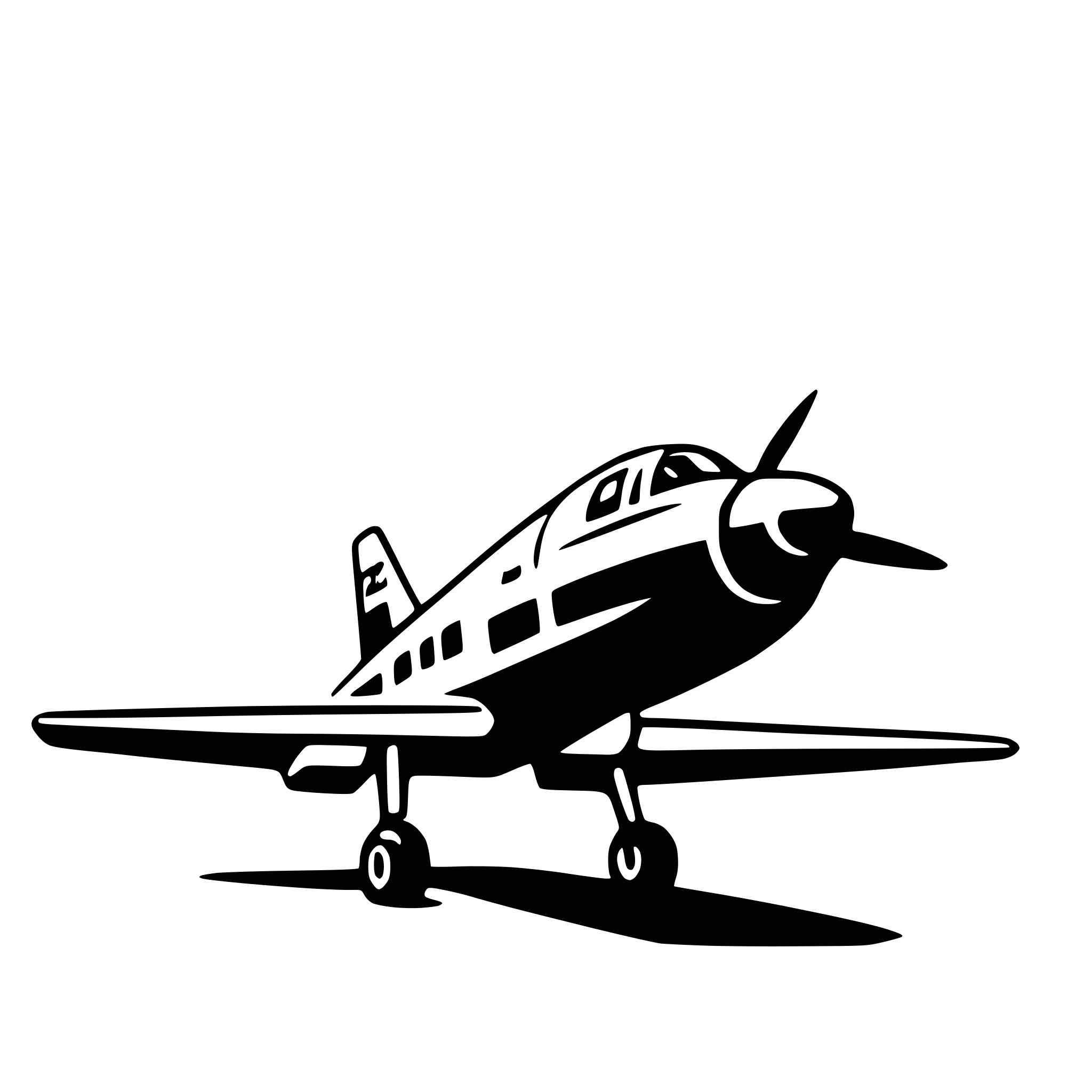 AI-generated SVG of 'aircraft'