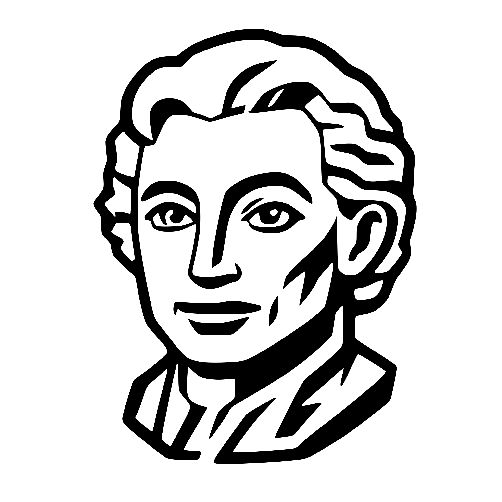 AI-generated SVG of 'einstein face'