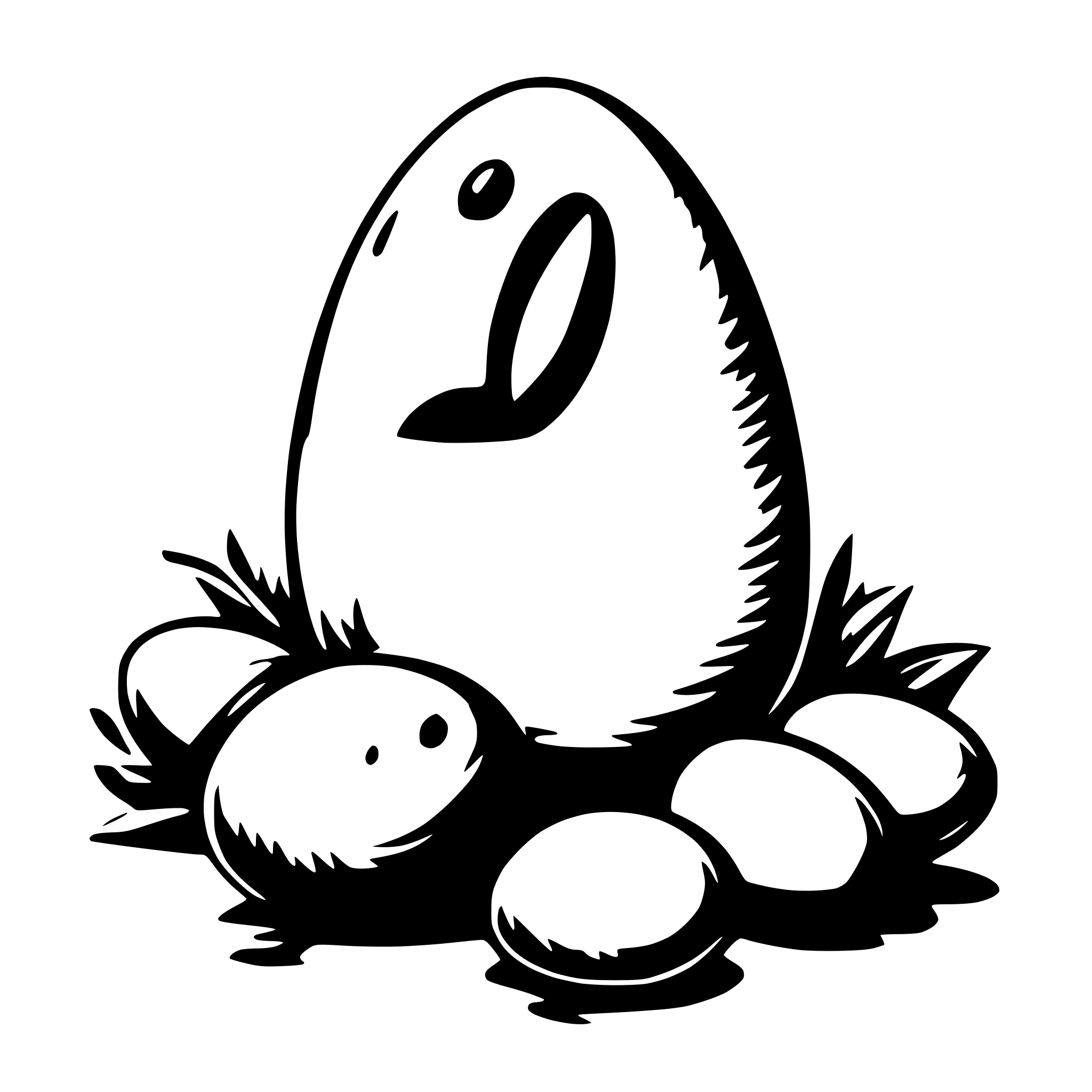 AI-generated SVG of a easter