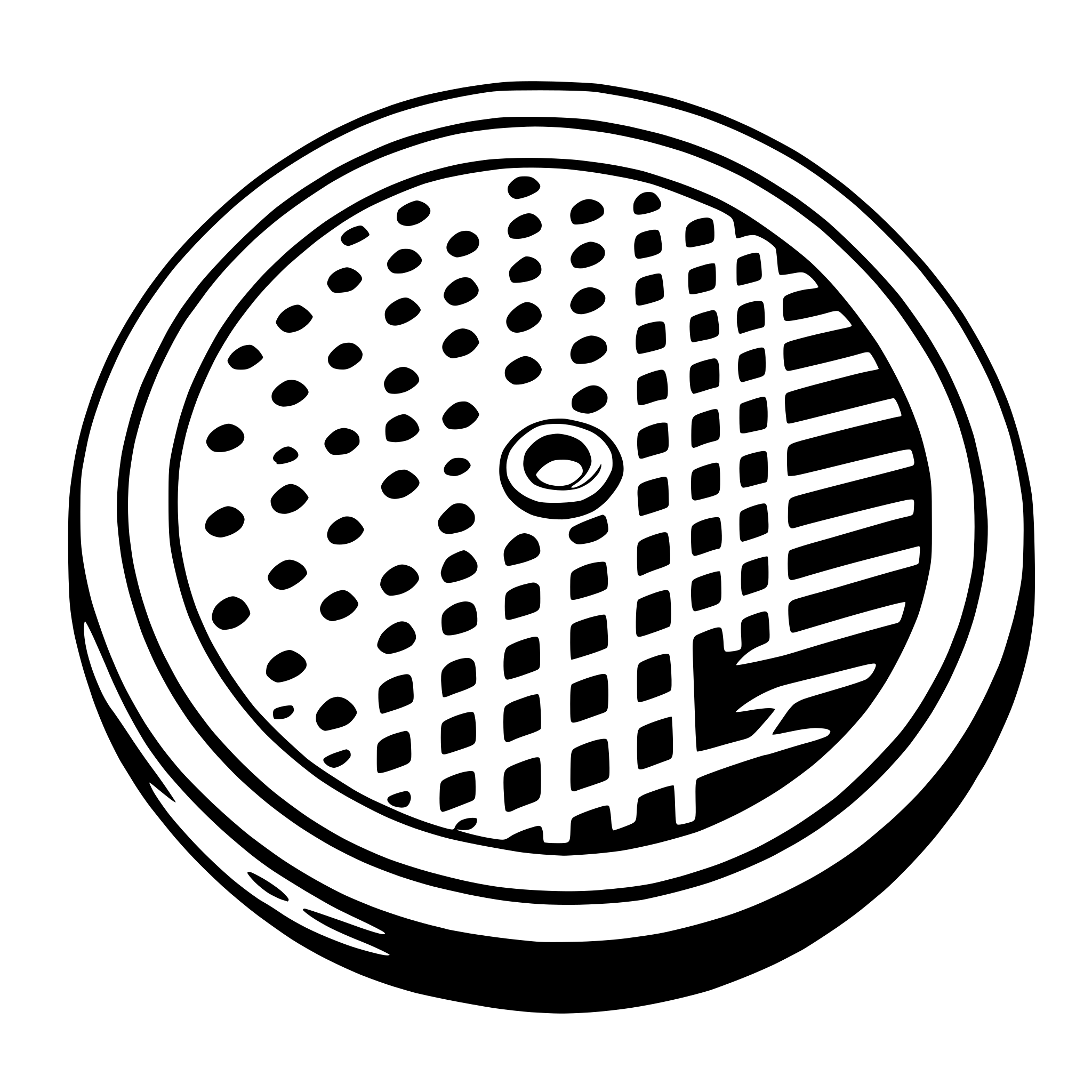 AI-generated SVG of a manhole cover