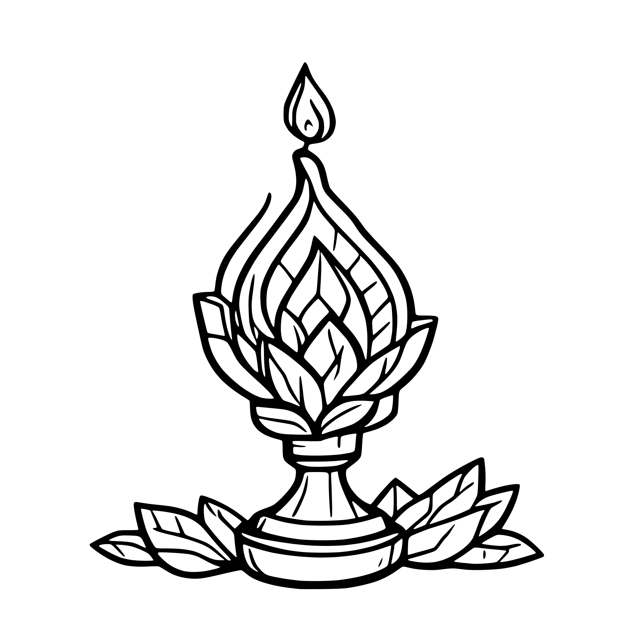 AI-generated SVG of 'diwali lamp'