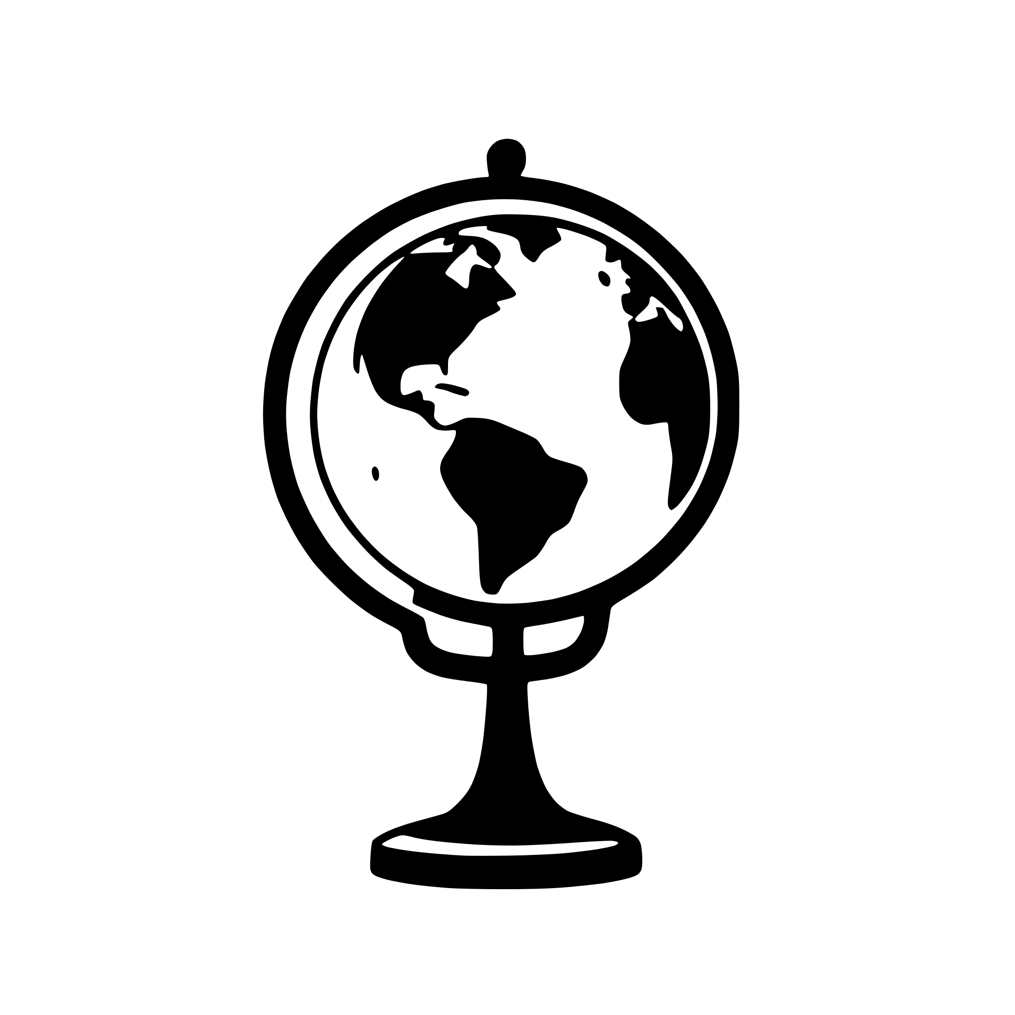 AI-generated SVG of 'globe with latitude lines'