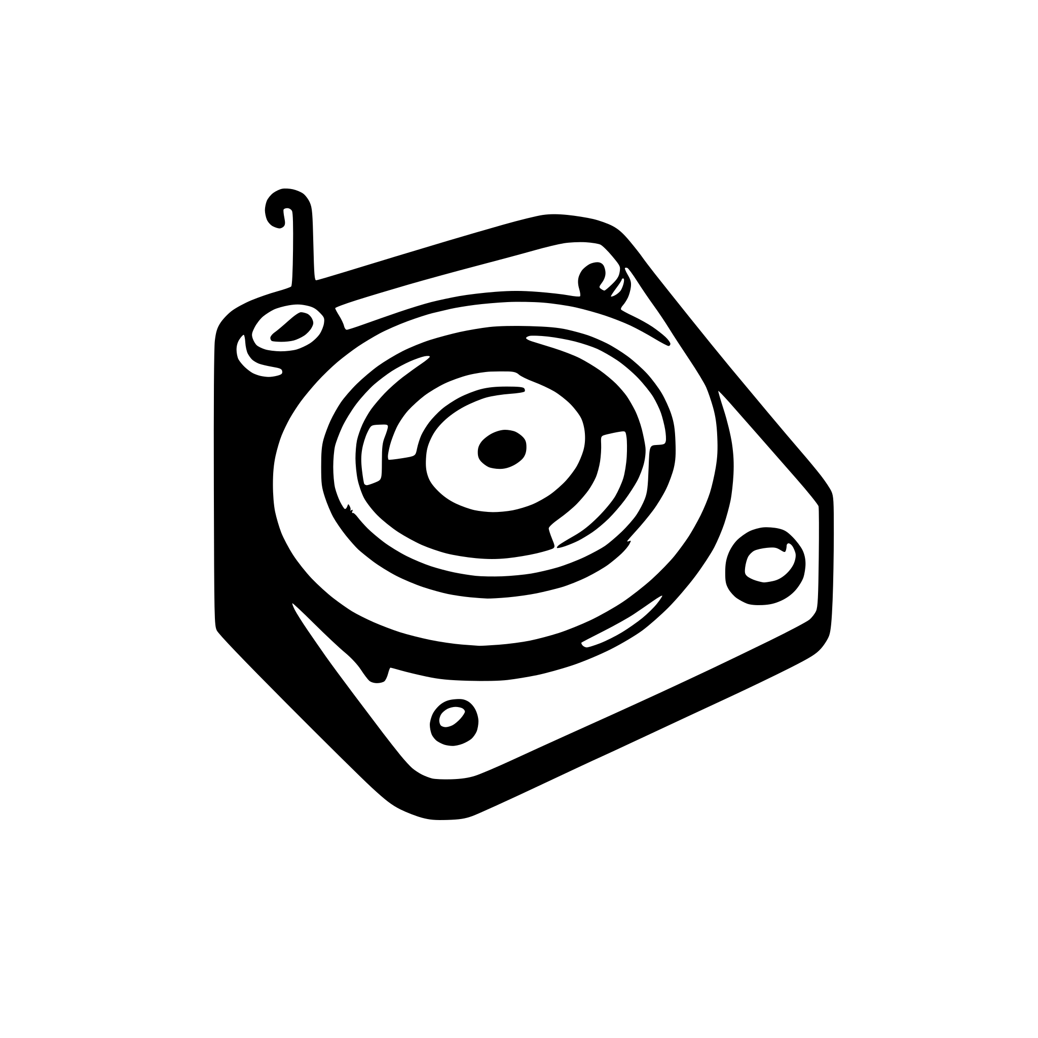AI-generated SVG of a turntable