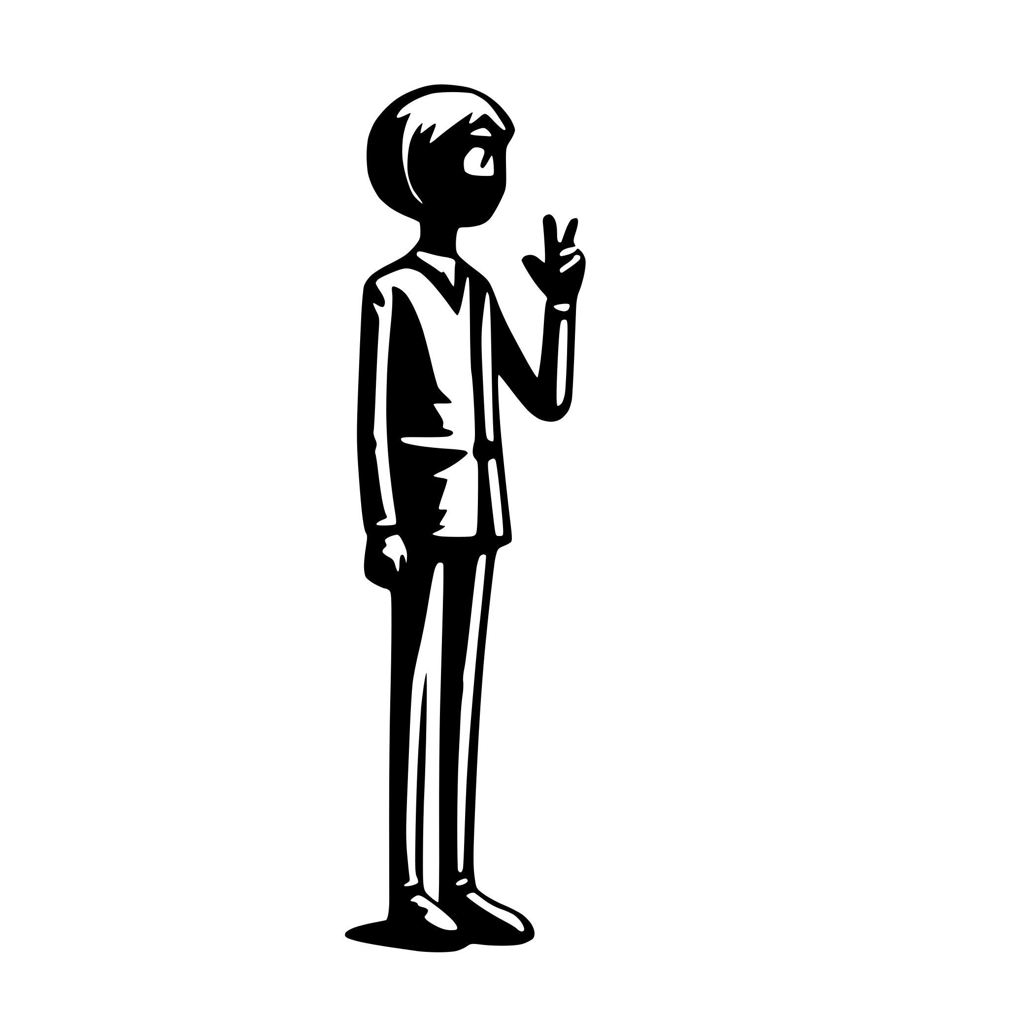 AI-generated SVG of 'thinking stickman'
