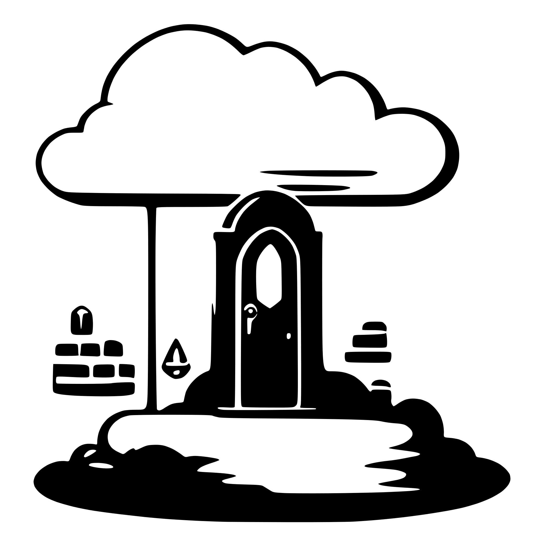 AI-generated SVG of a cloud security