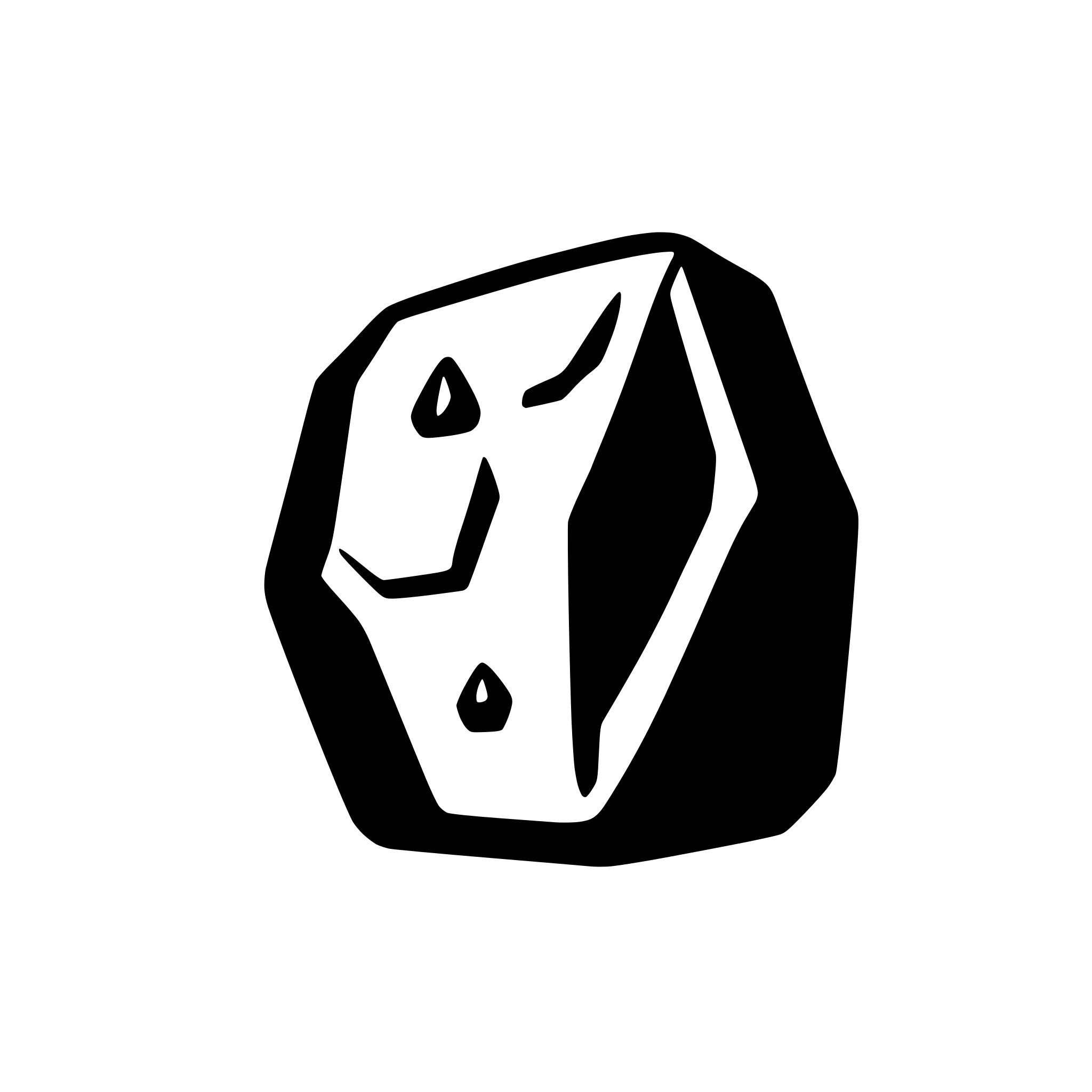 AI-generated SVG of a bouldering tech app icon