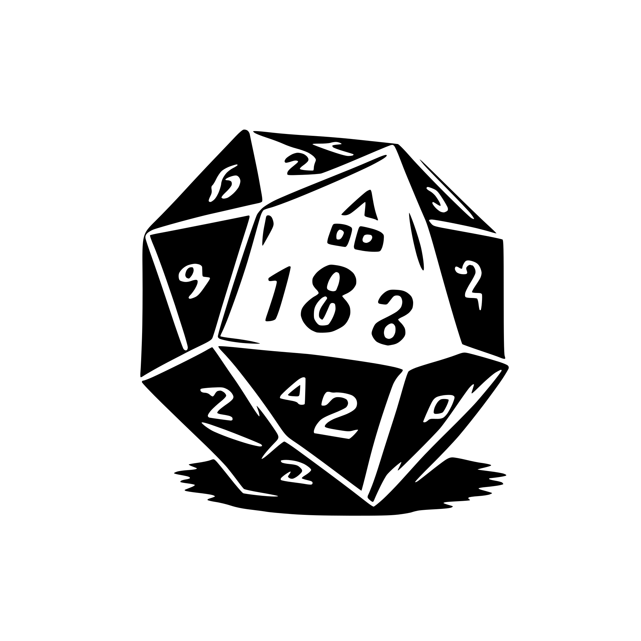 AI-generated SVG of 'd20 rolled a 1'