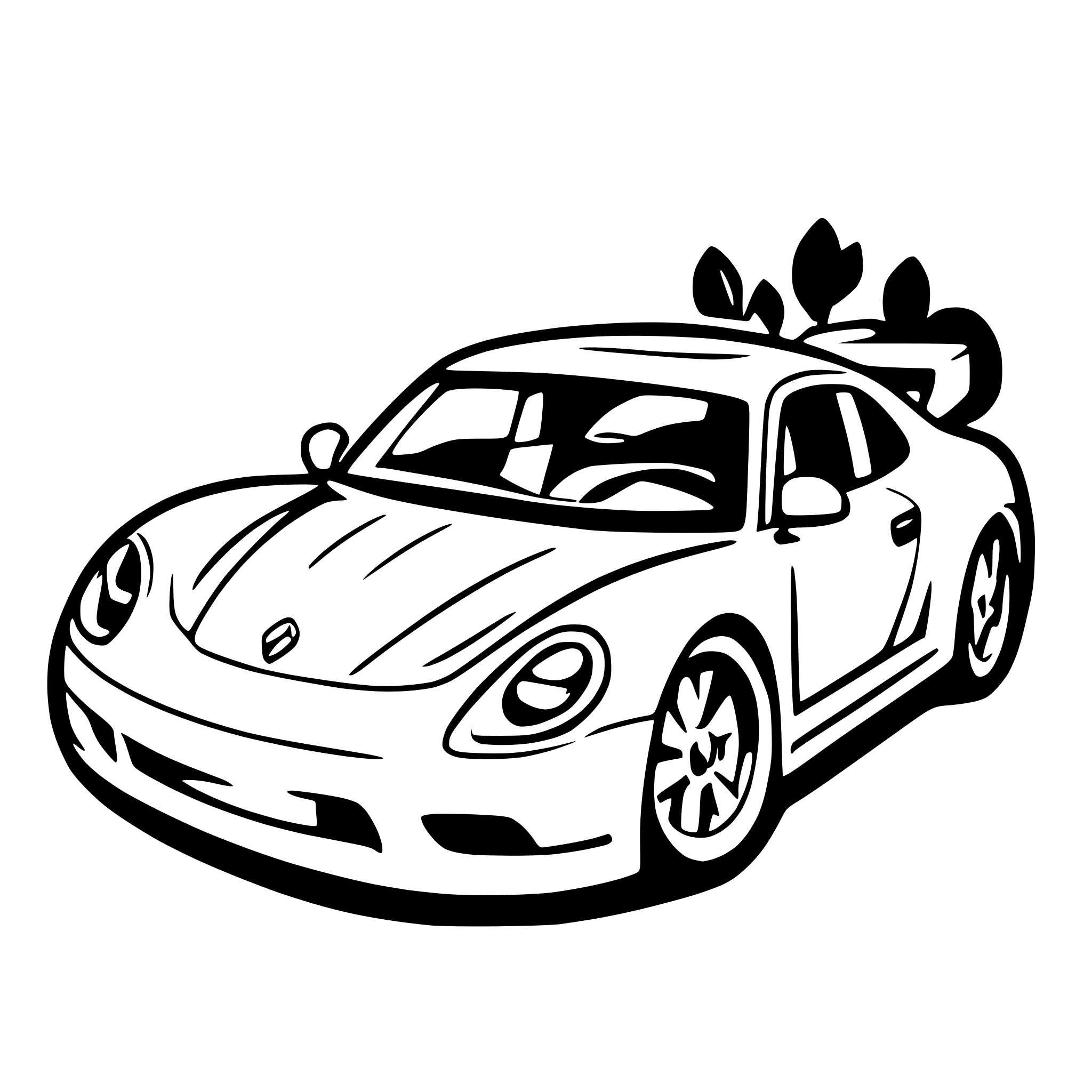 AI-generated SVG of a No Risk No Porsche