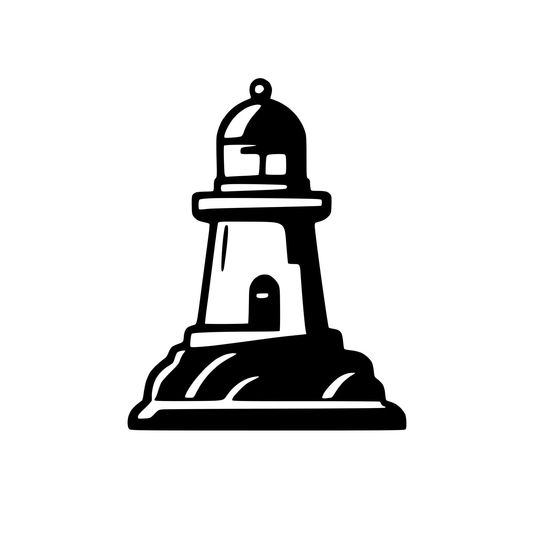 AI-generated SVG of 'minimalist detail lighthouse icon for website logo'