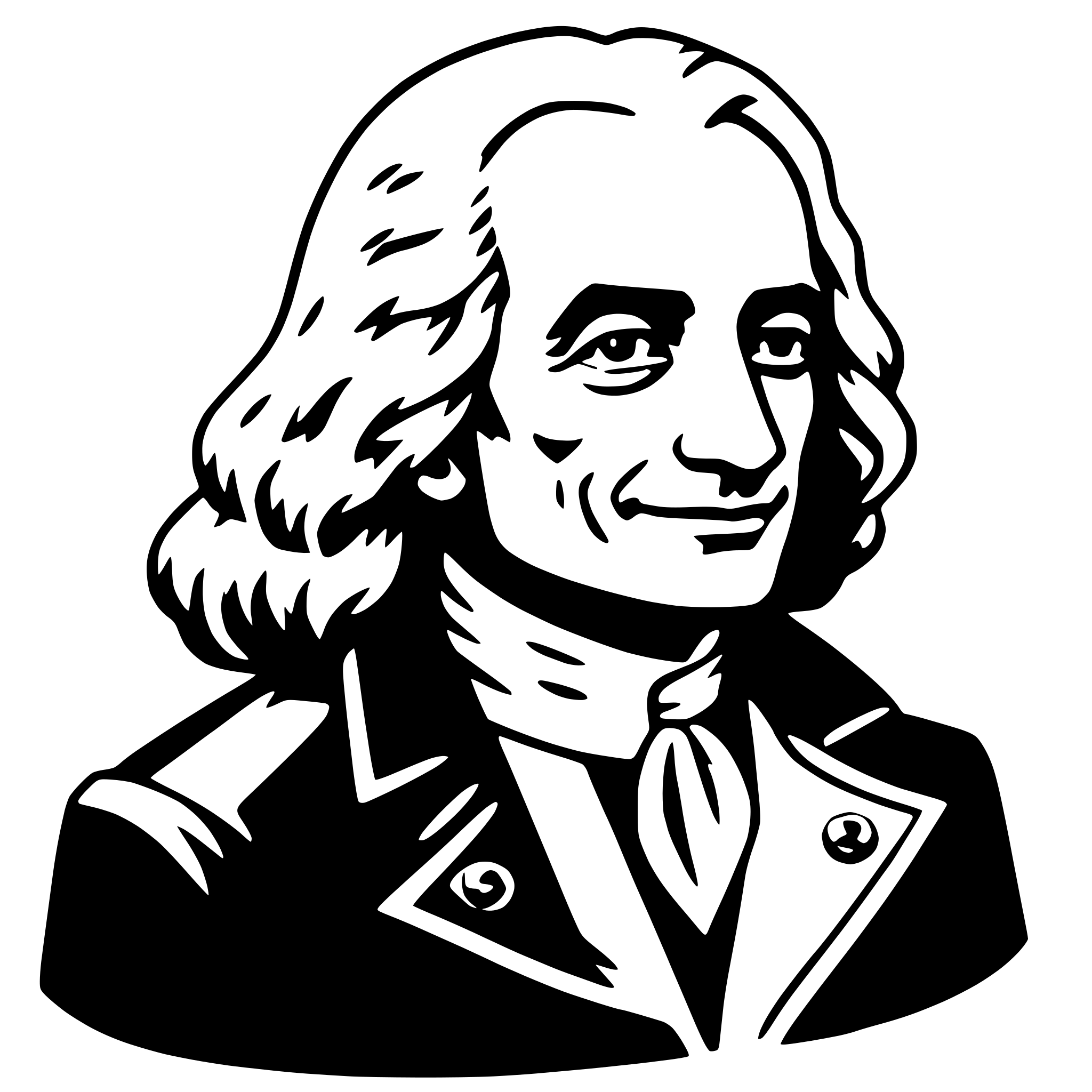 AI-generated SVG of a voltaire