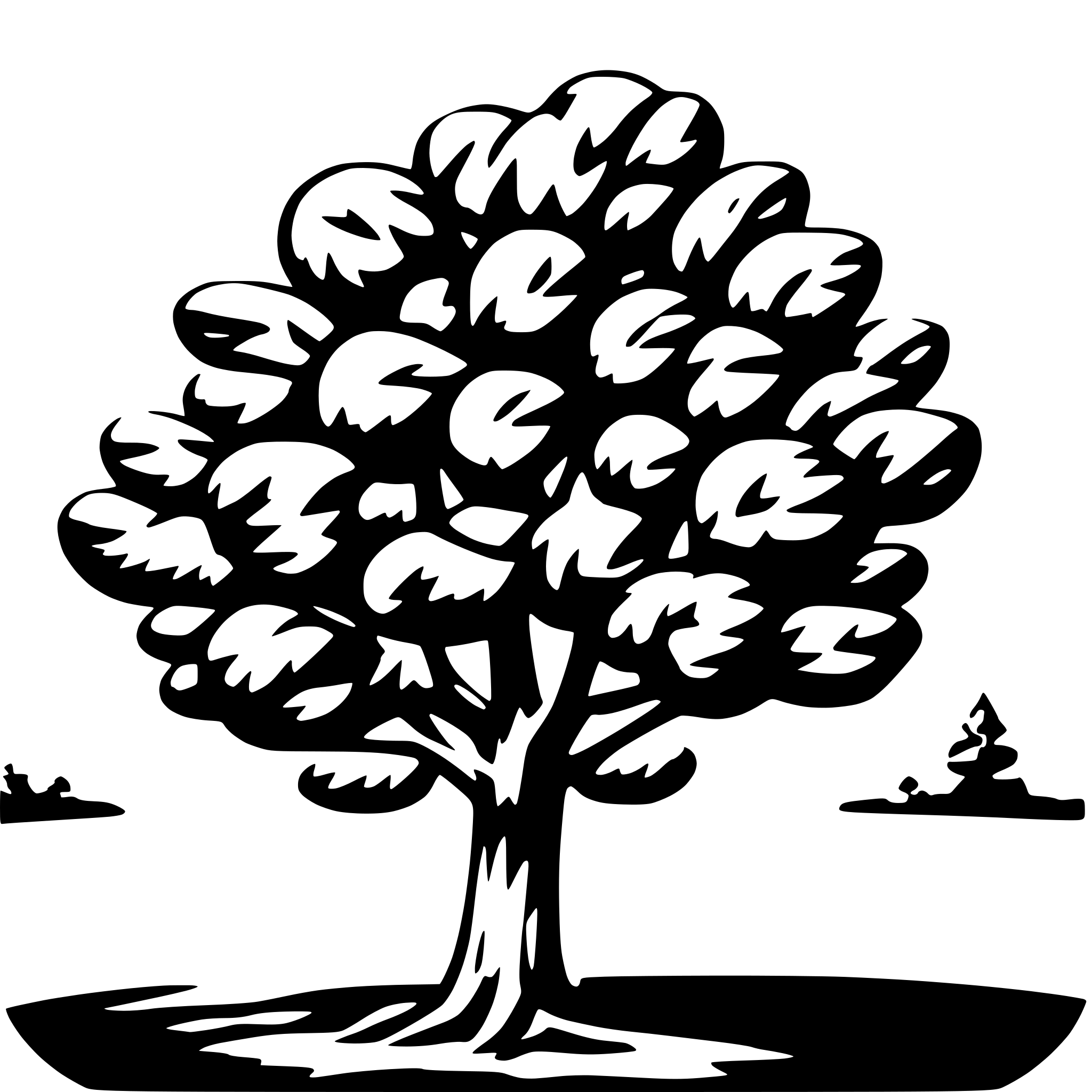 AI-generated SVG of 'Large apple tree'
