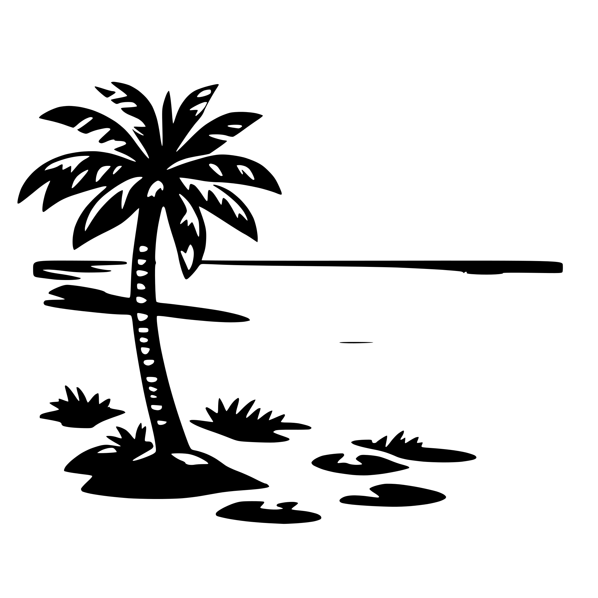 AI-generated SVG of a beach