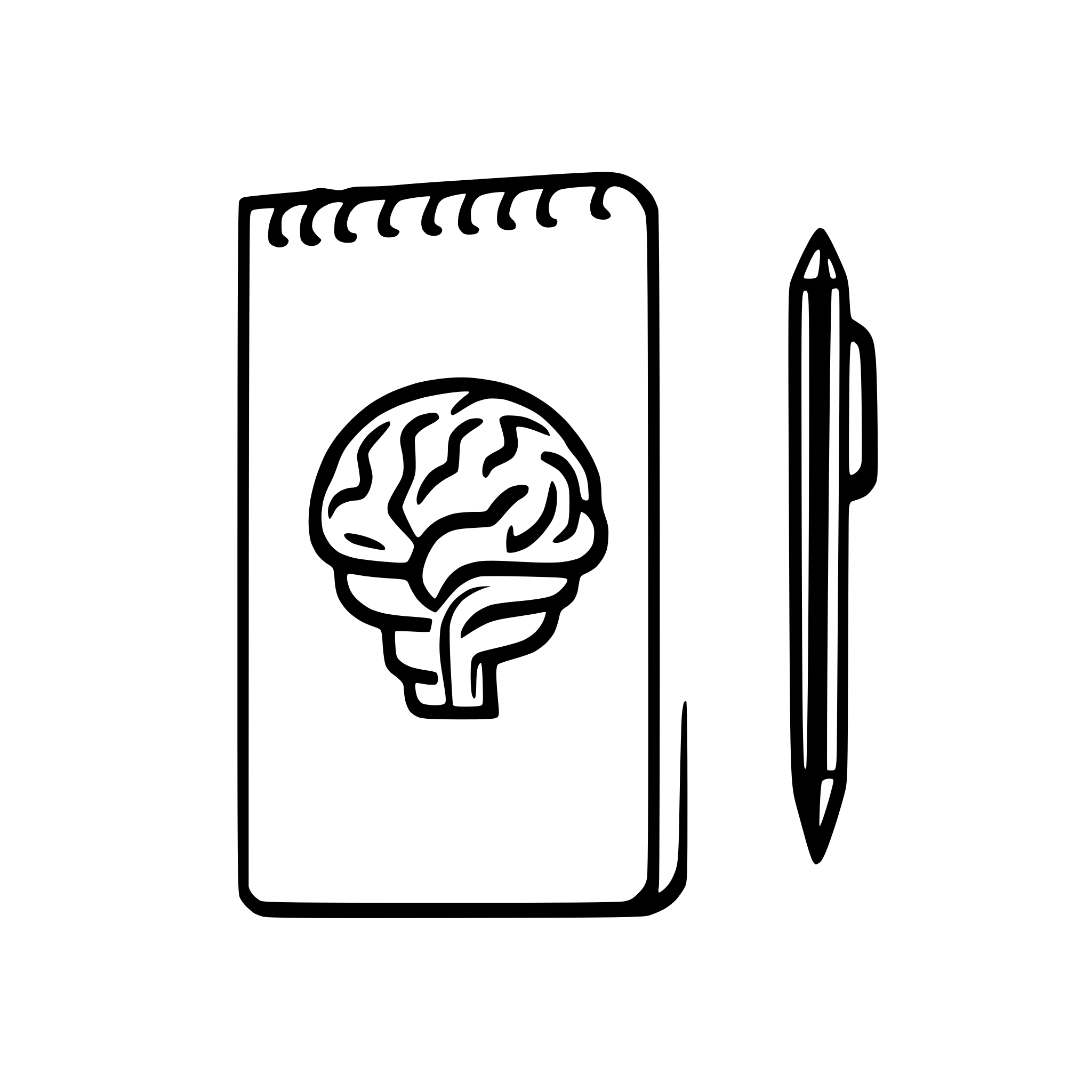 logo SVG for 'brain memory notes logo simple notebook list' | AI ...