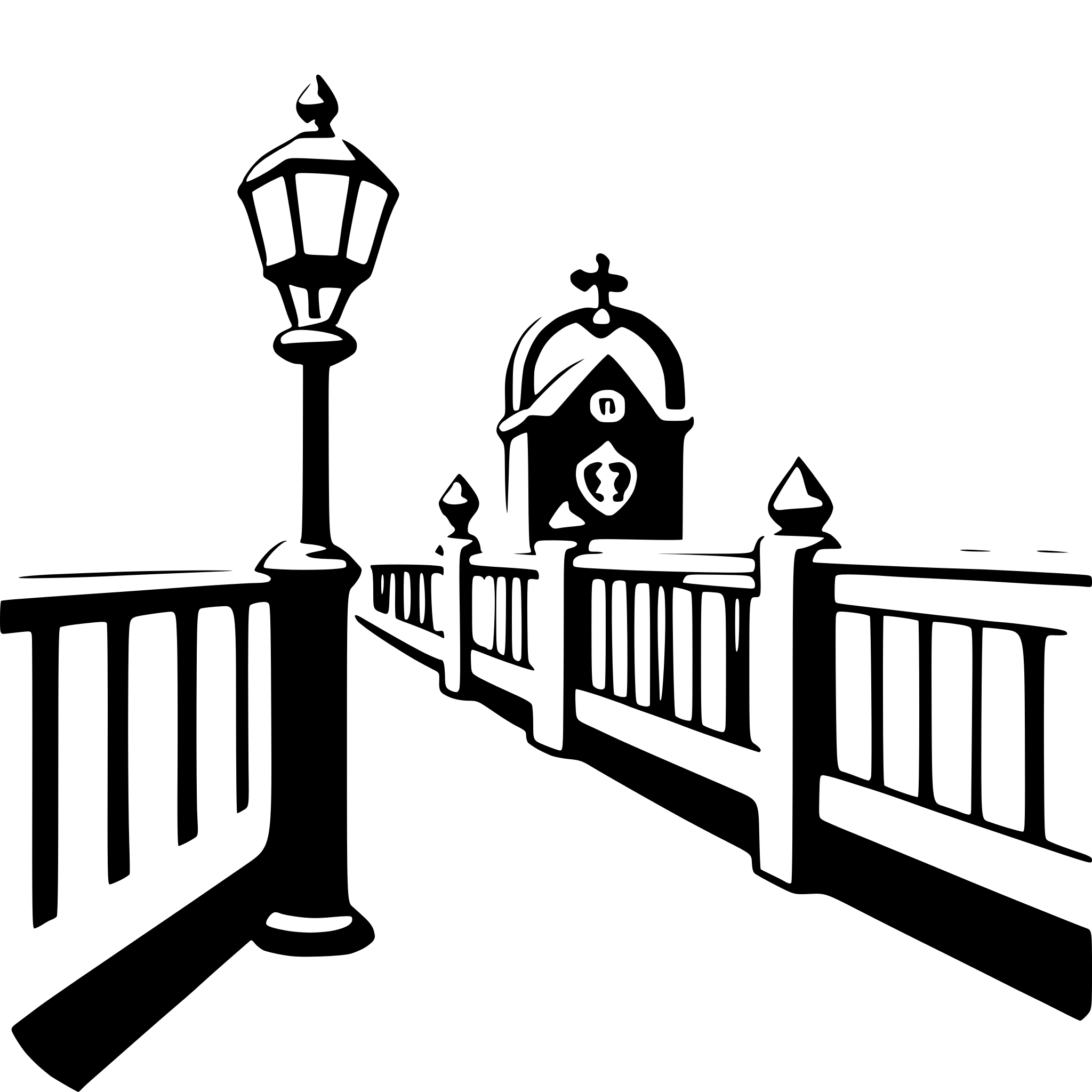 AI-generated SVG of a love lock bridge