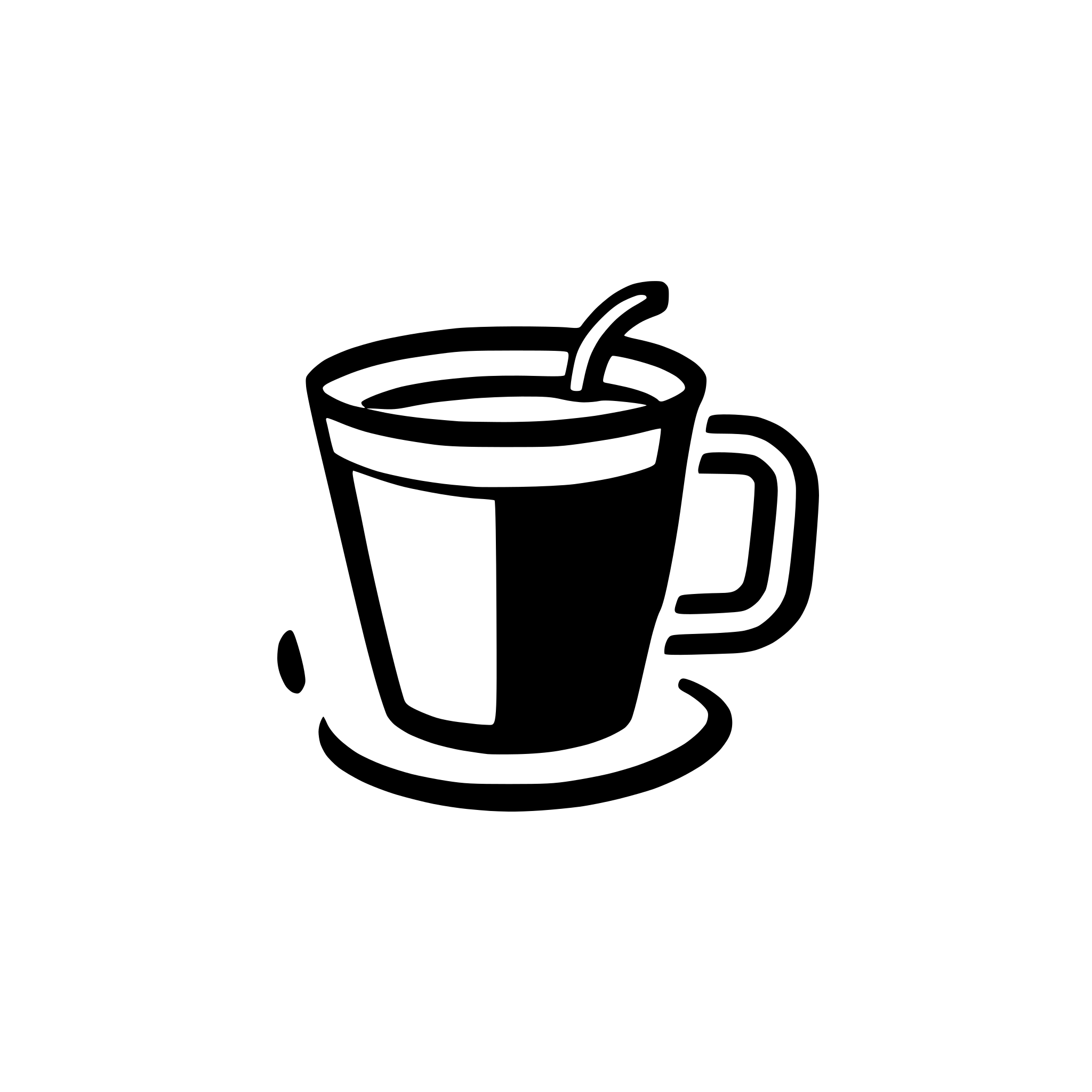AI-generated SVG of 'outline cup of coffee minimalizme'
