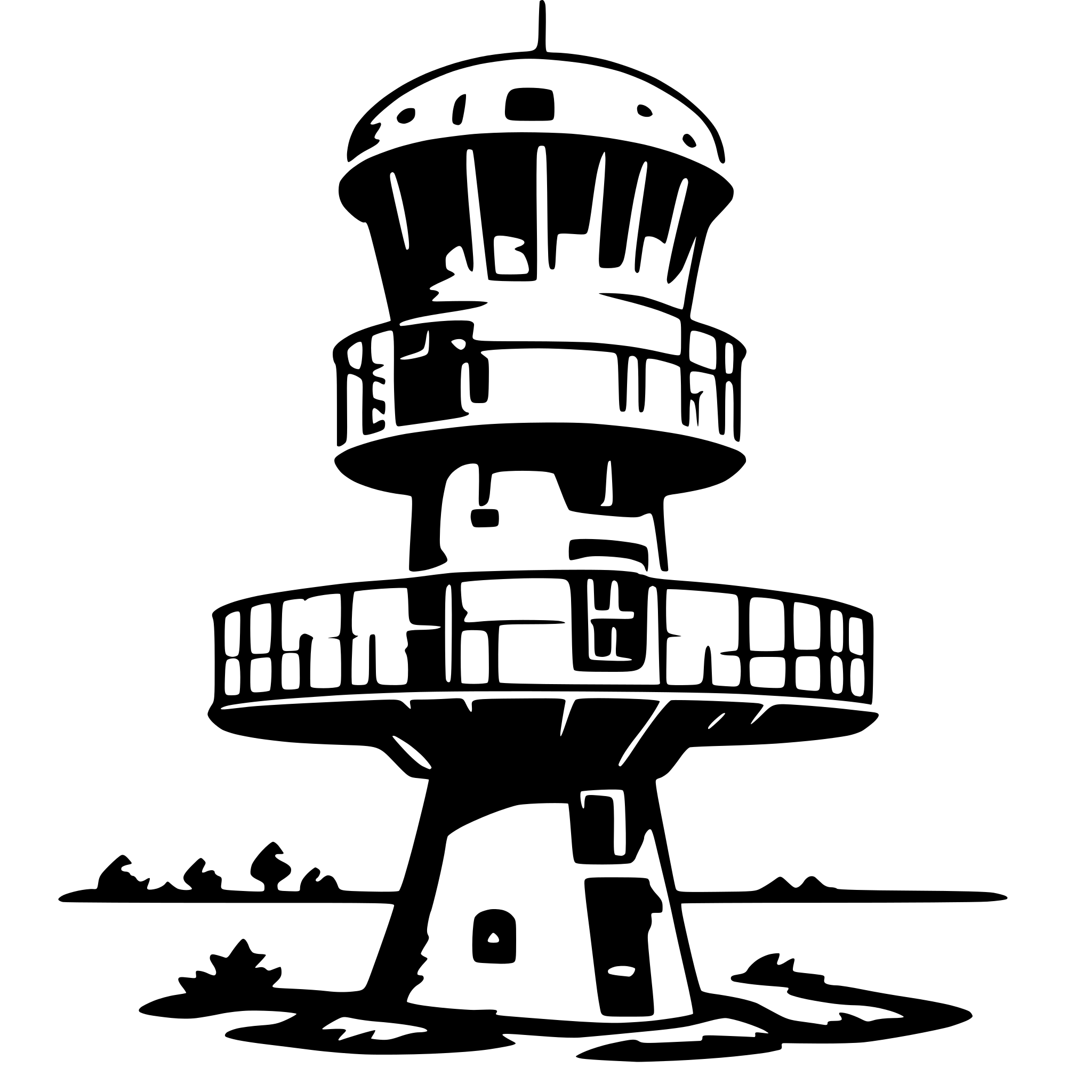 AI-generated SVG of 'weather radar tower'
