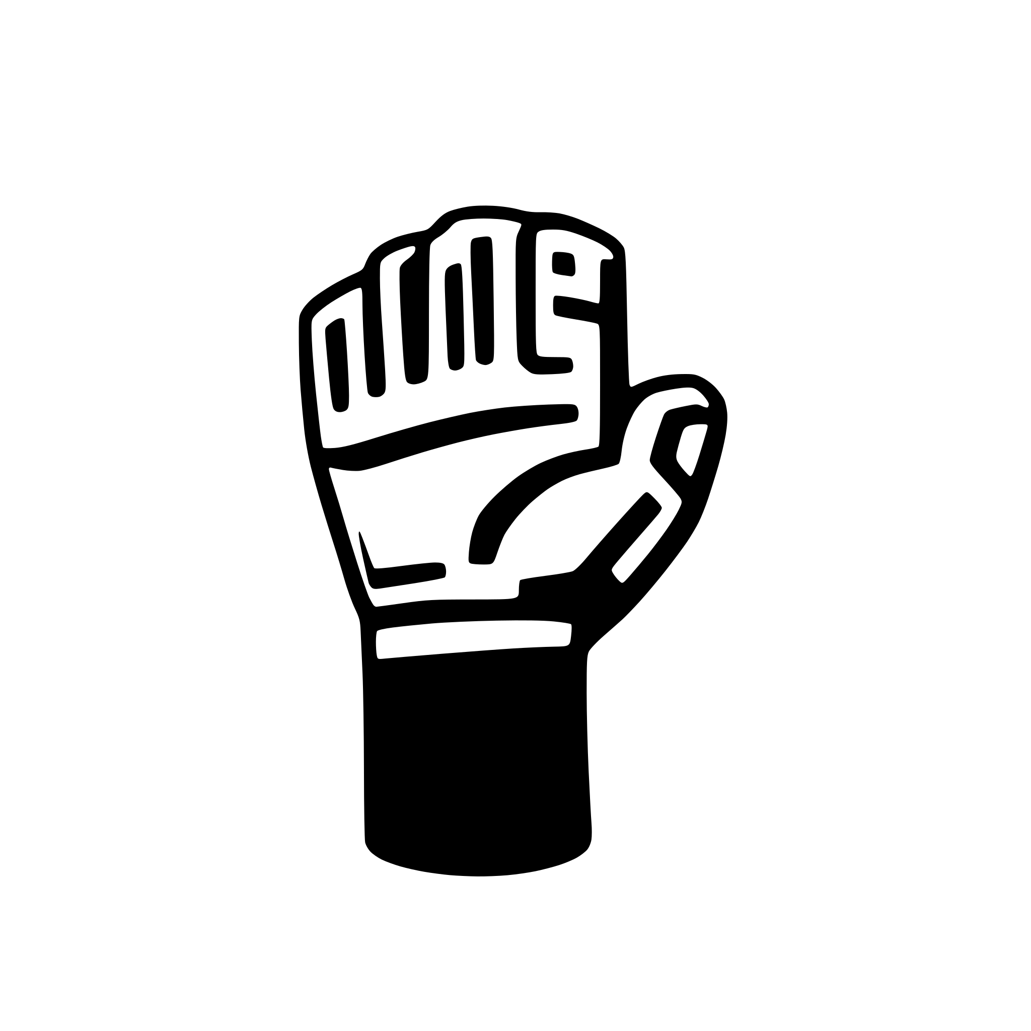 AI-generated SVG of 'robot arm punch icon'