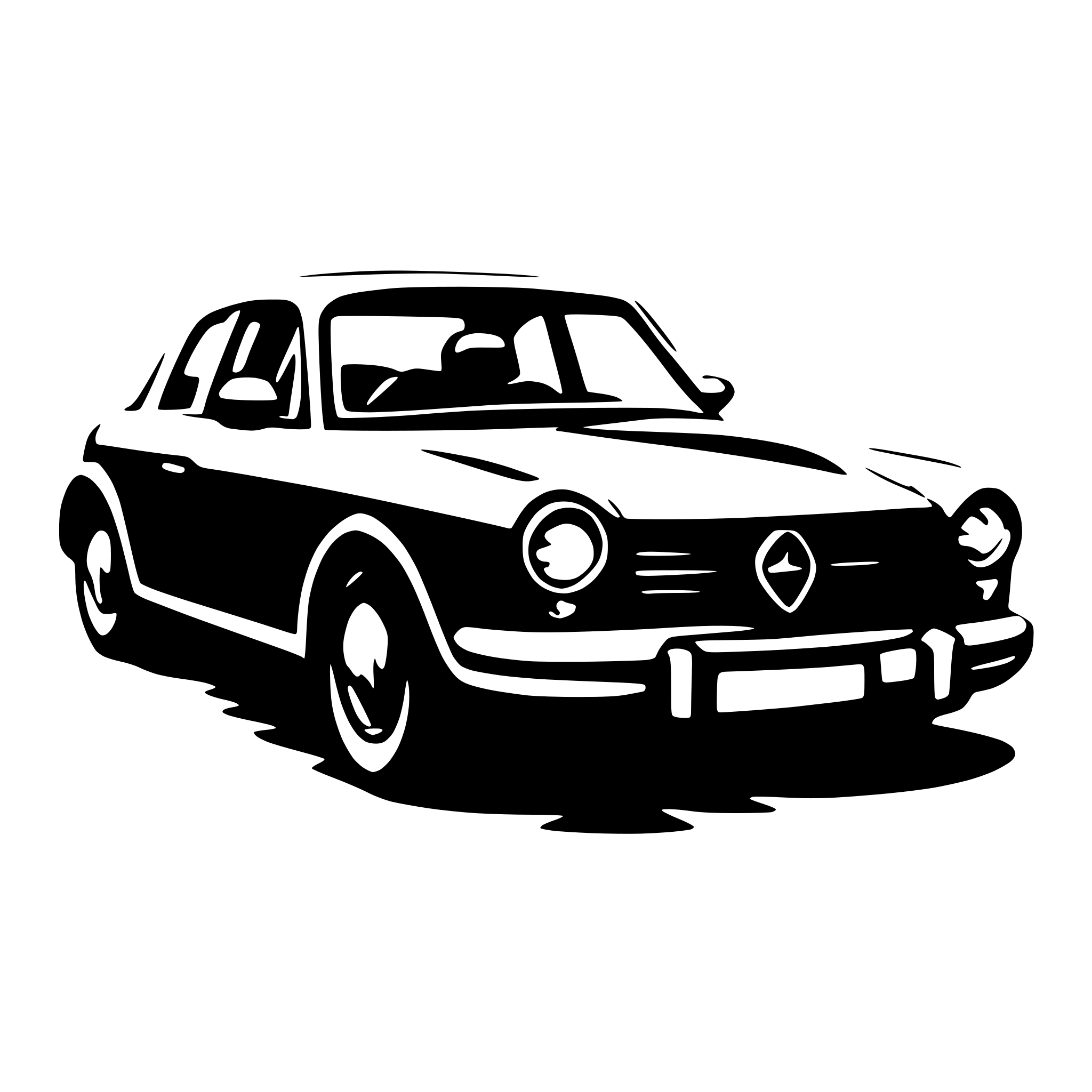 AI-generated SVG of a car