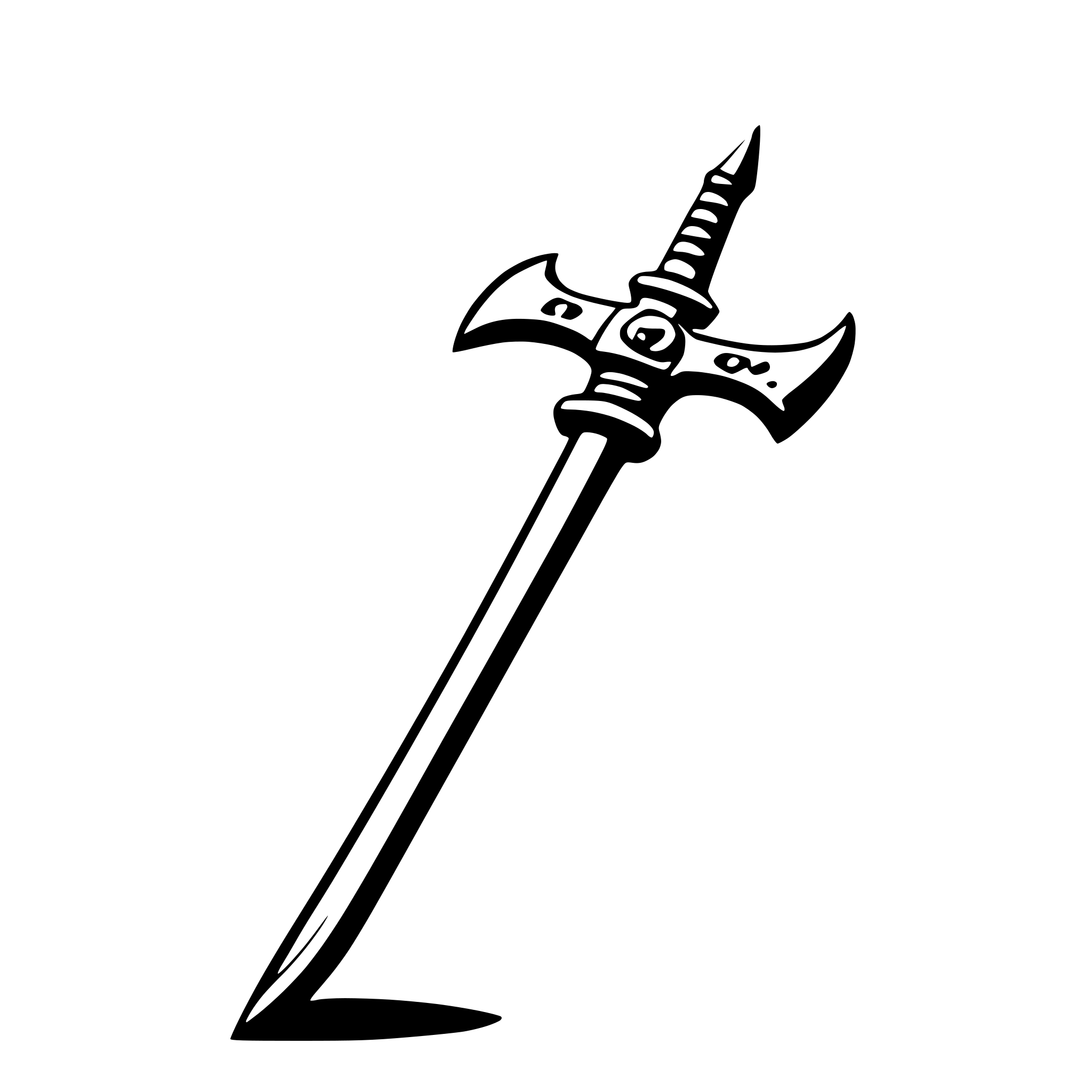 AI-generated SVG of 'a warhammer weapon'