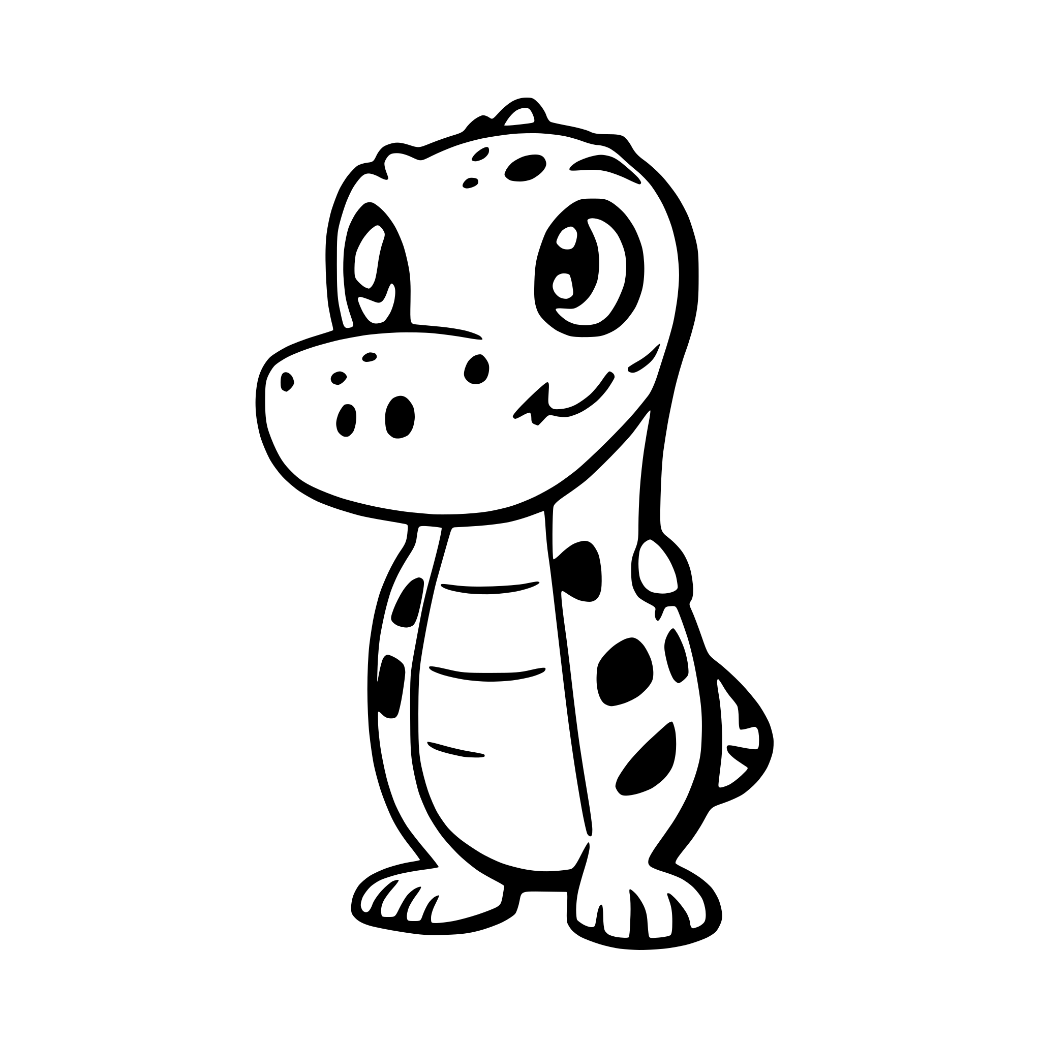 AI-generated SVG of 'alligator'
