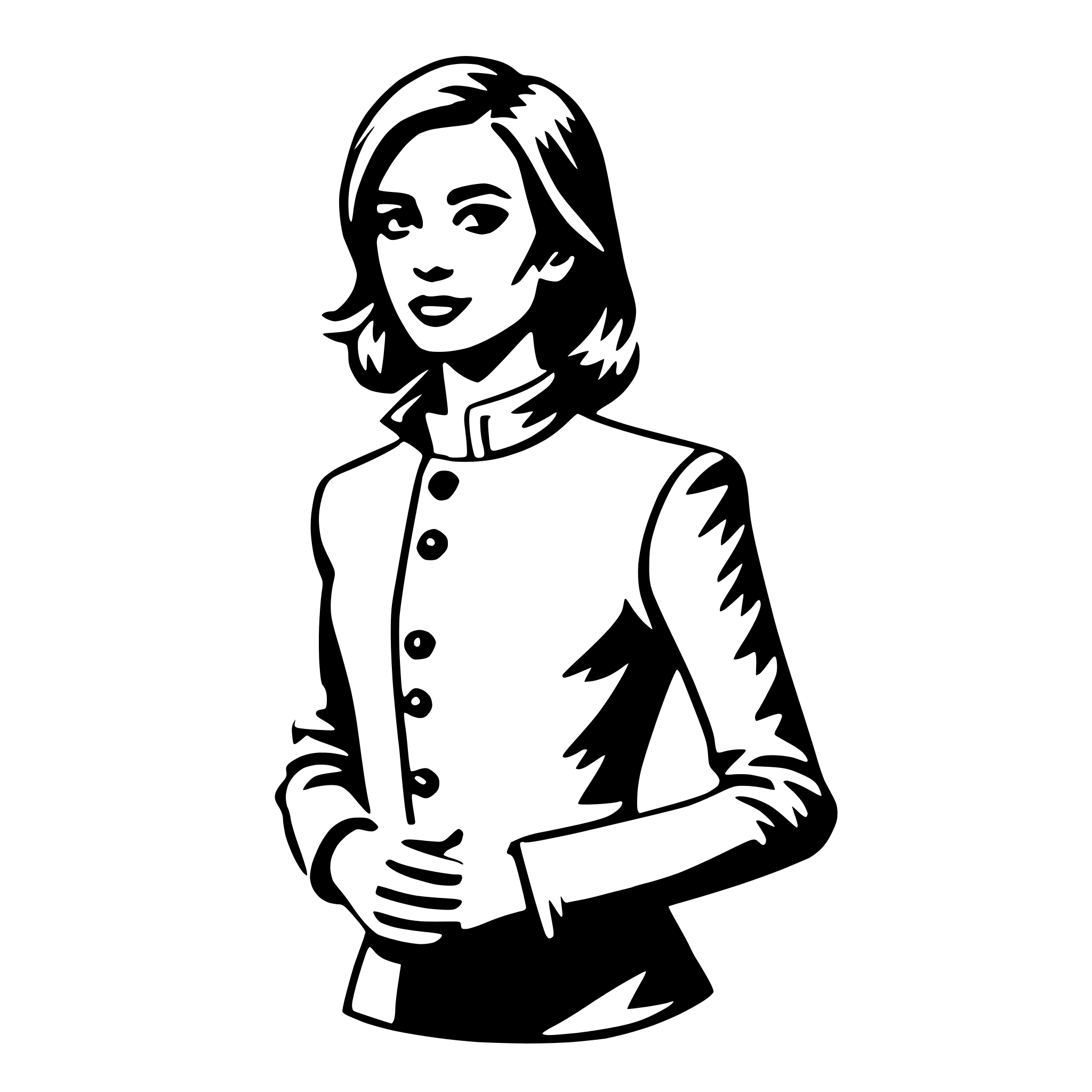 AI-generated SVG of a model