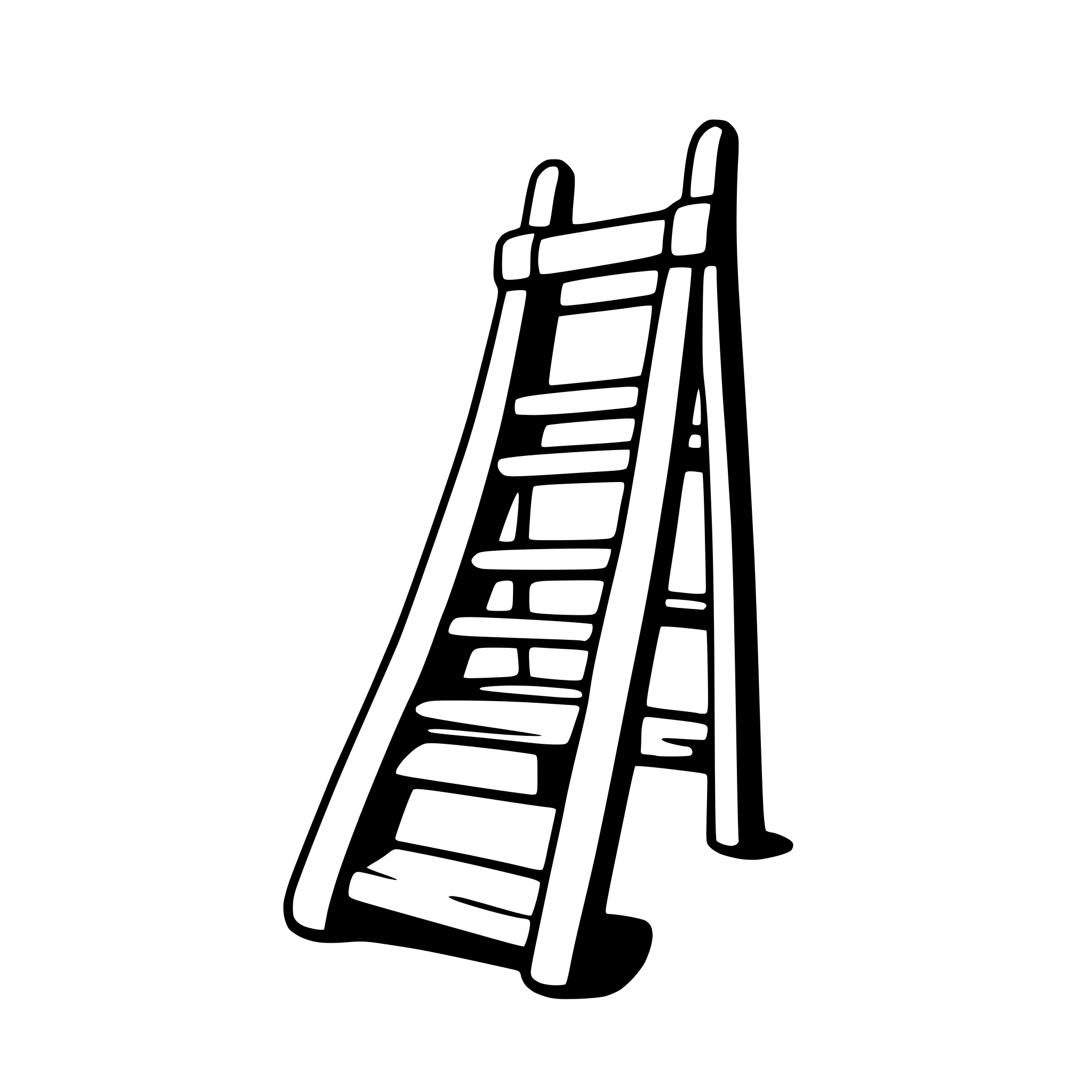 AI-generated SVG of 'cartoon ladder'