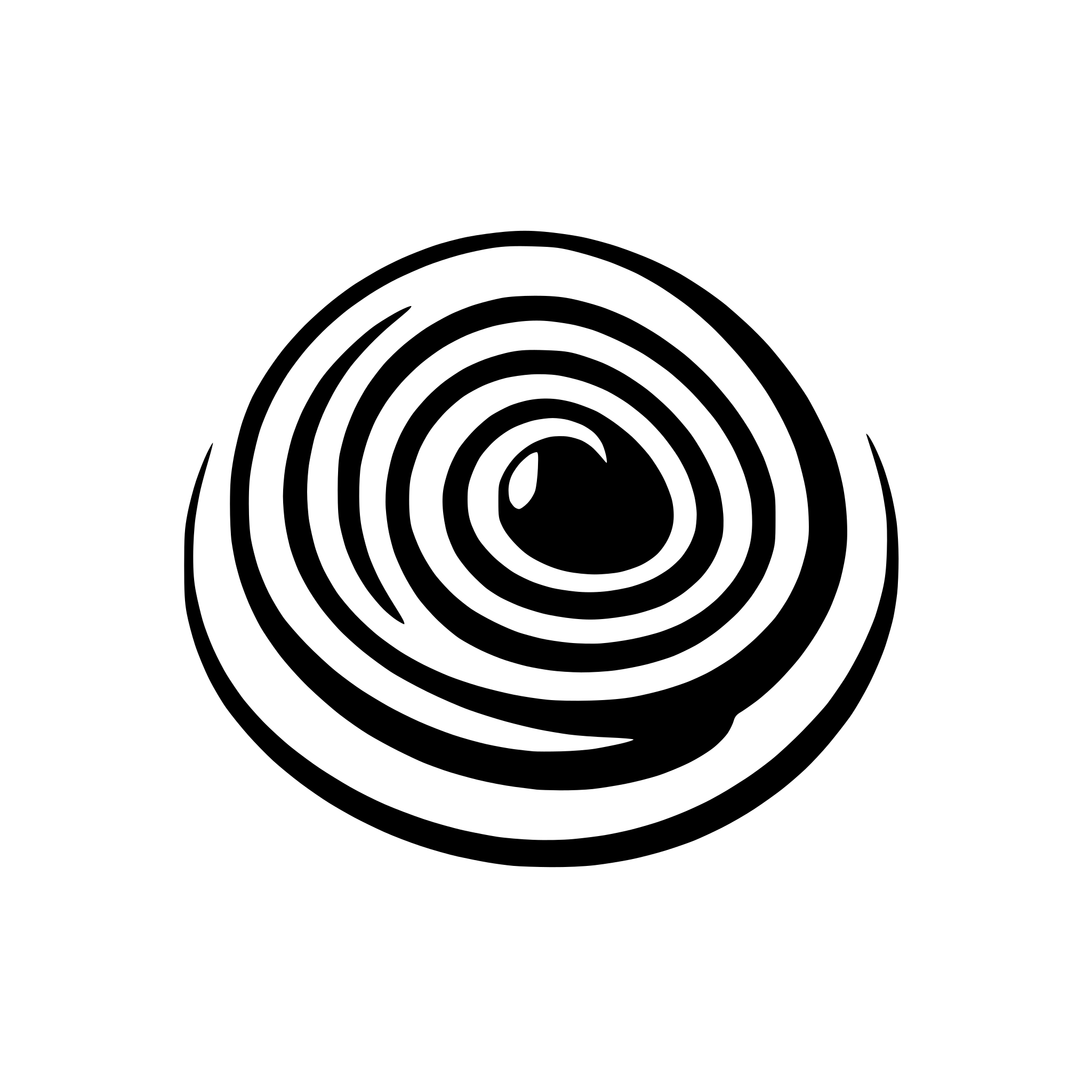AI-generated SVG of a An oval spiral galaxy