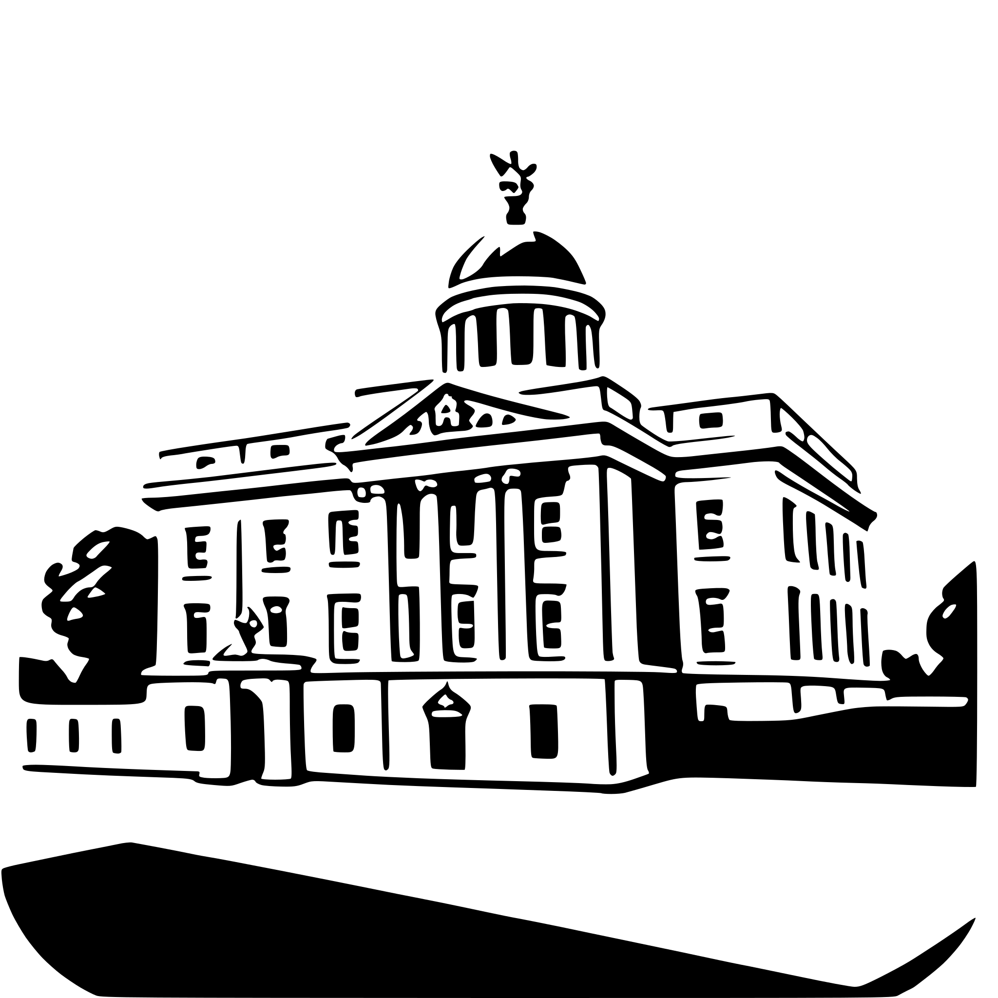 AI-generated SVG of 'buckingham palace'