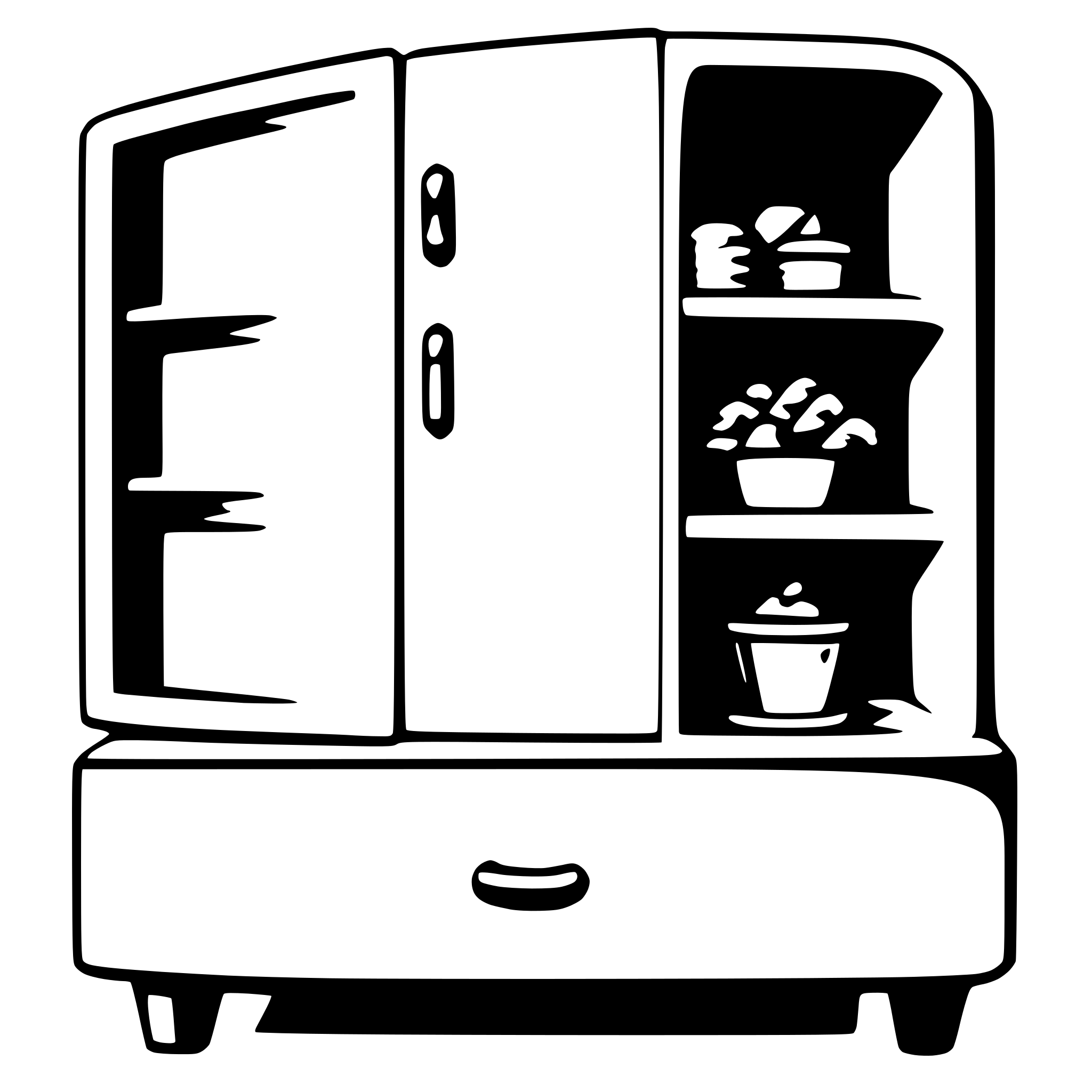 AI-generated SVG of a cabinet
