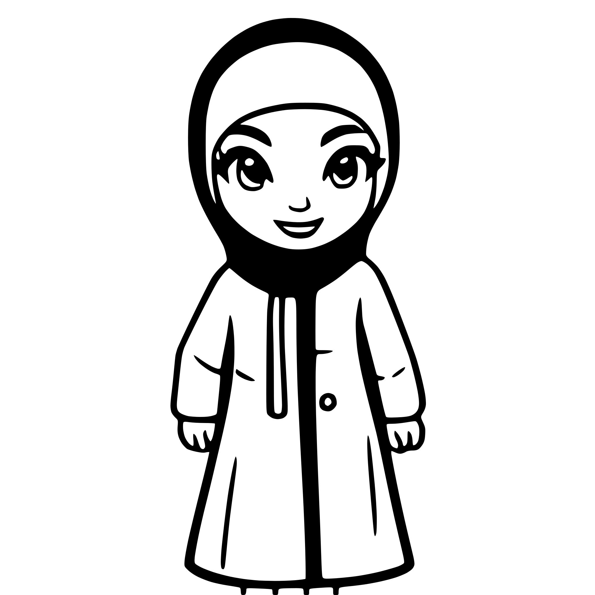 AI-generated SVG of a Summer Muslim Girls Clothing Outfit