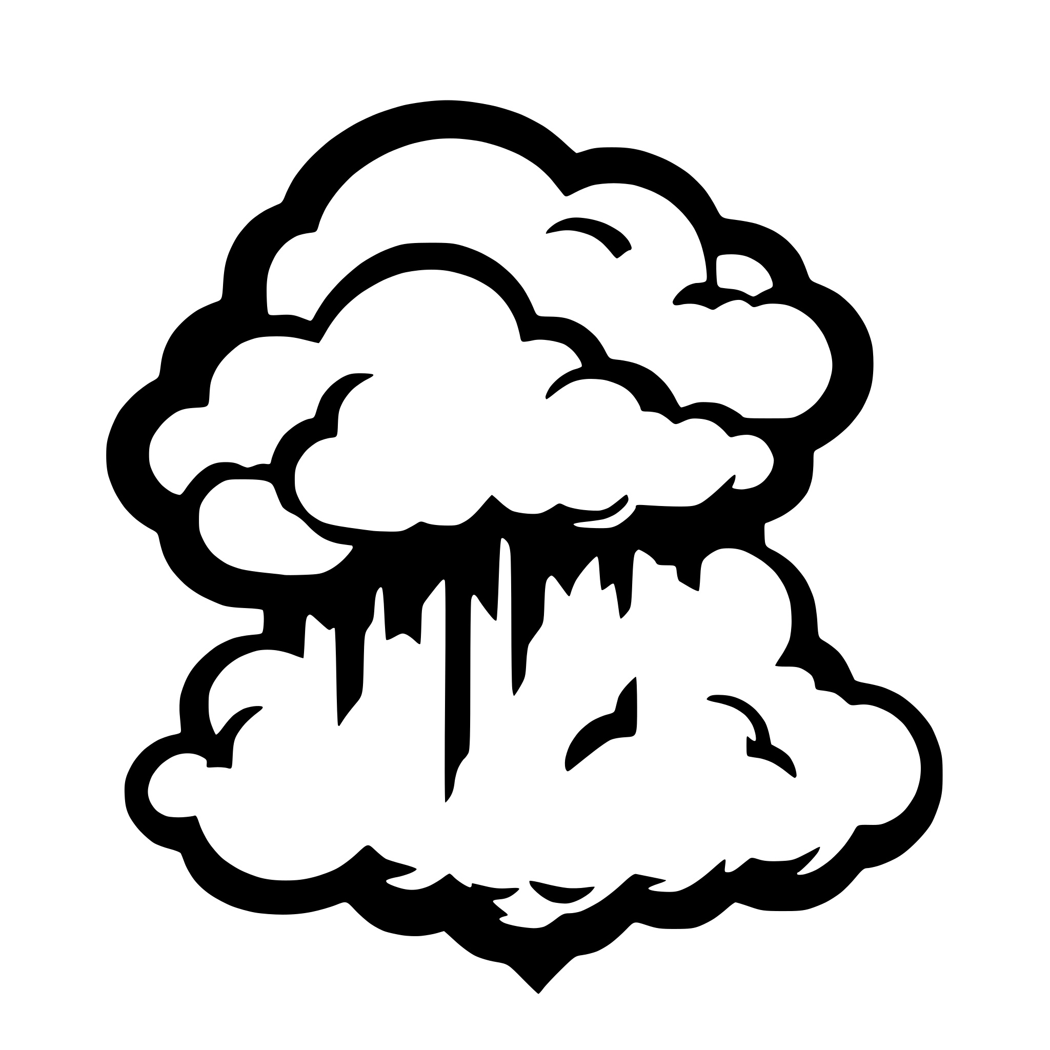 AI-generated SVG of a A fluffy cloud with a flash from it. Will be a computer icon and should be fairly simple