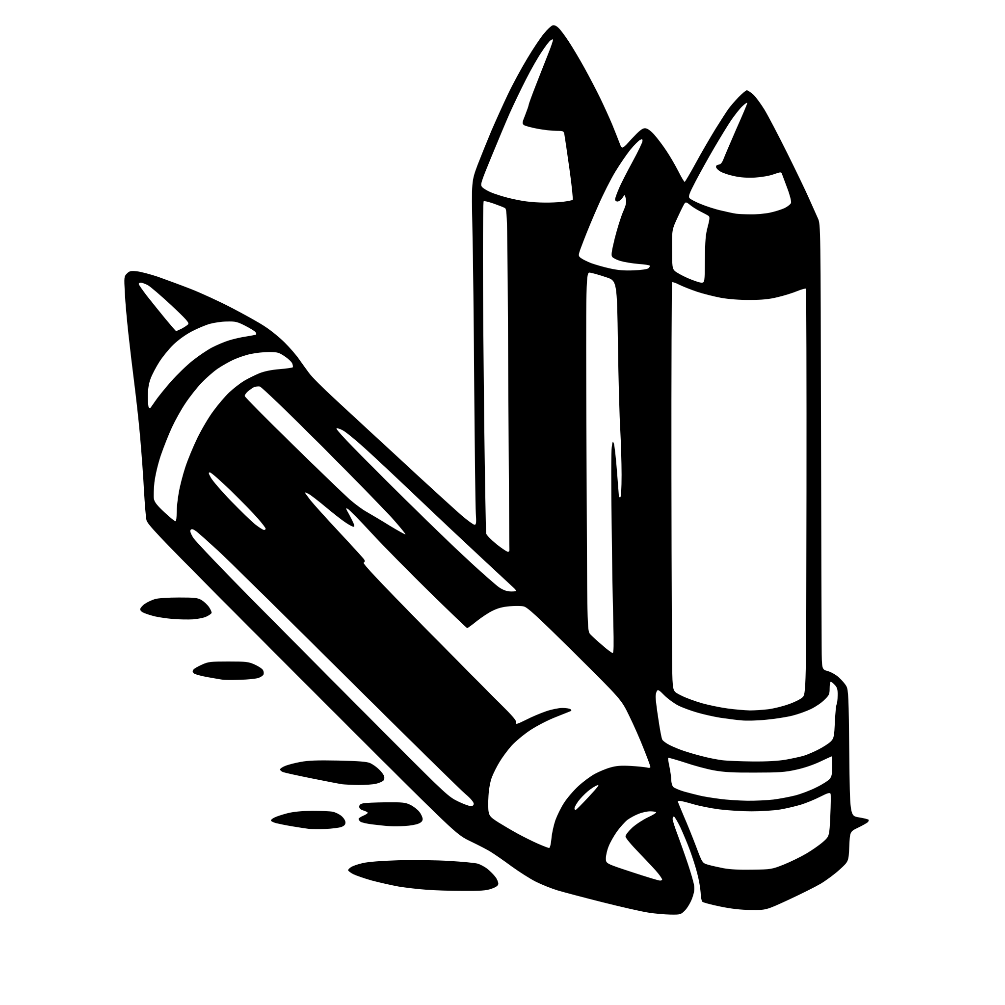AI-generated SVG of a crayons