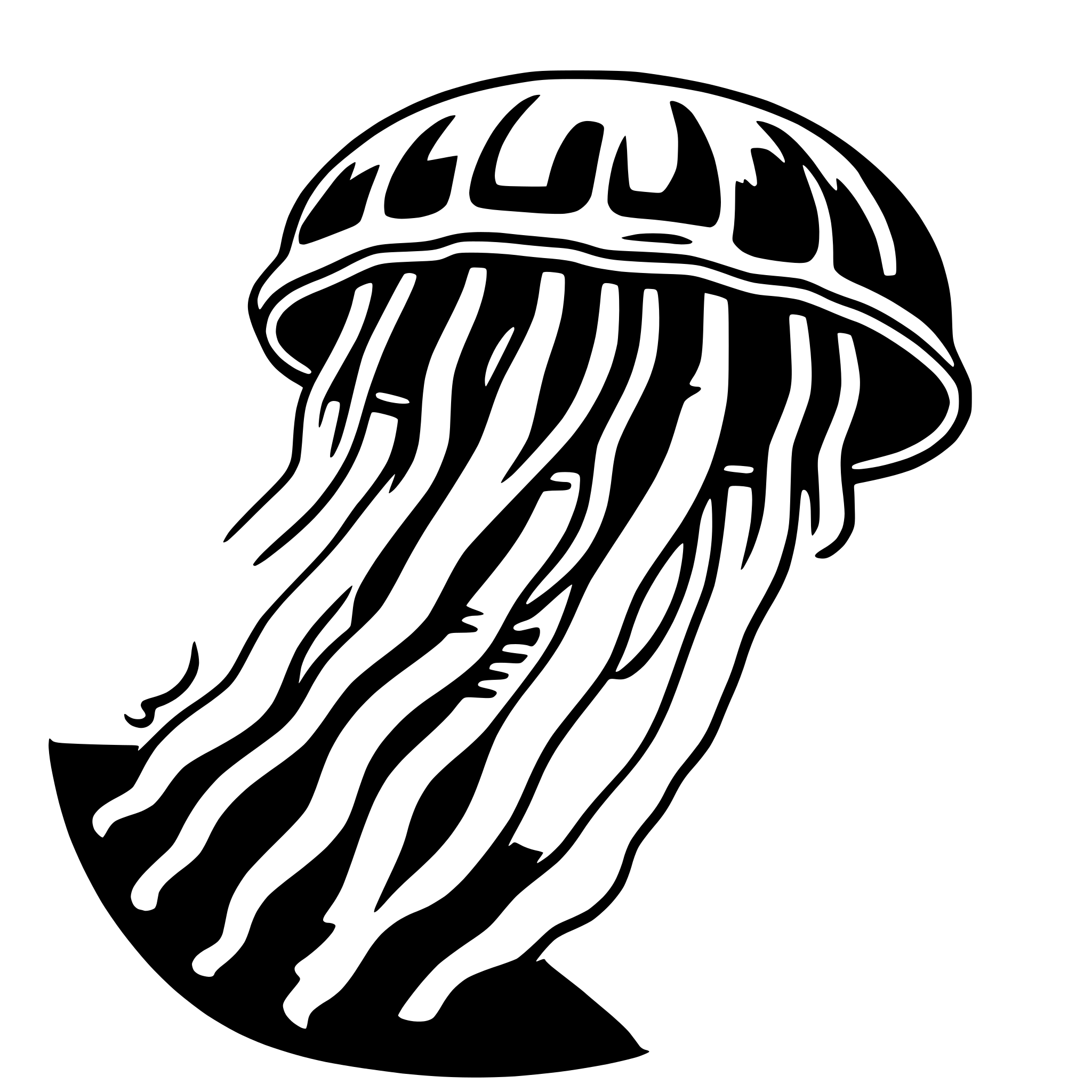 AI-generated SVG of a jellyfish