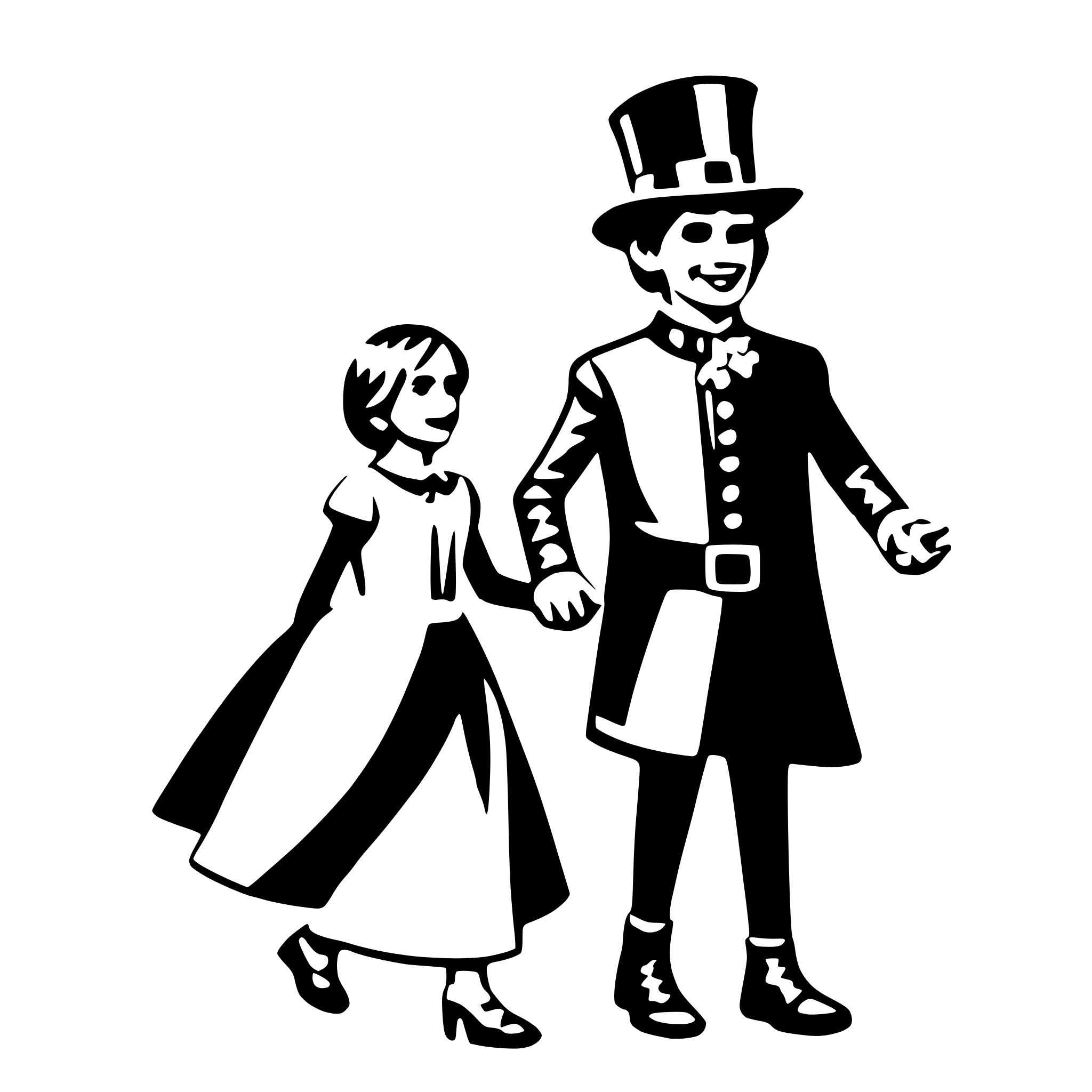 AI-generated SVG of 'easter parade'