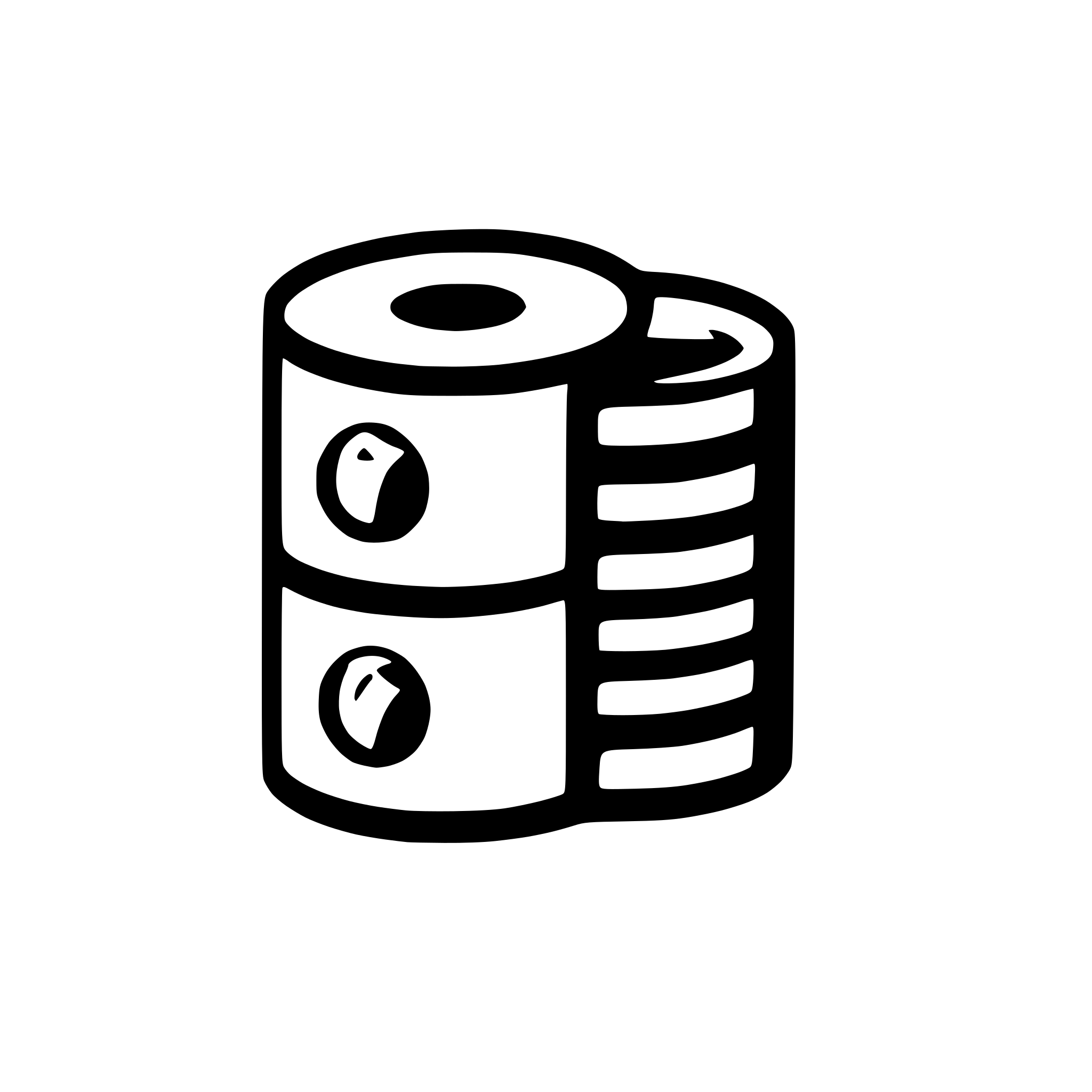 AI-generated SVG of a simple icon with 3 stacked cylinders