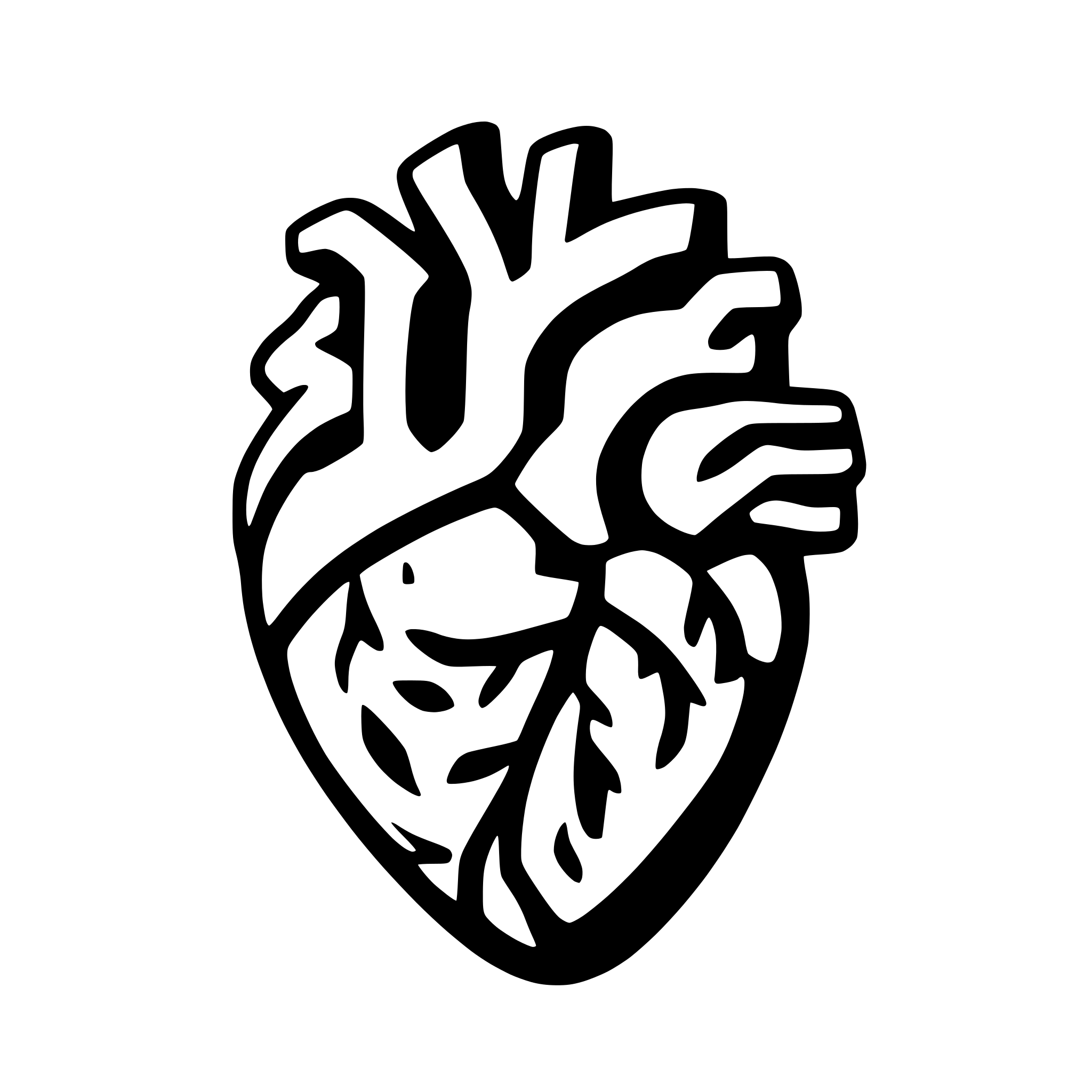 AI-generated SVG of '3d human heart'